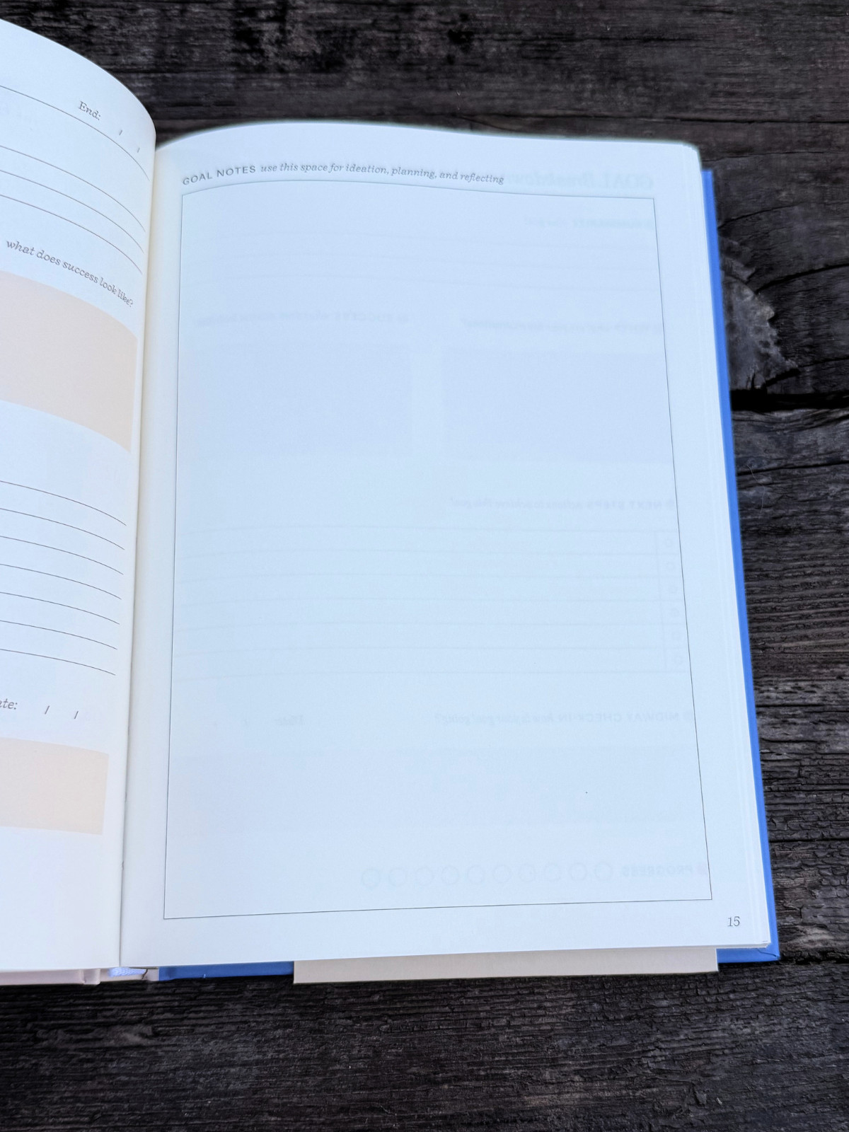 NEW Blue & Cream Papier “Start Fresh Everyday” 16 Week Productivity Planner