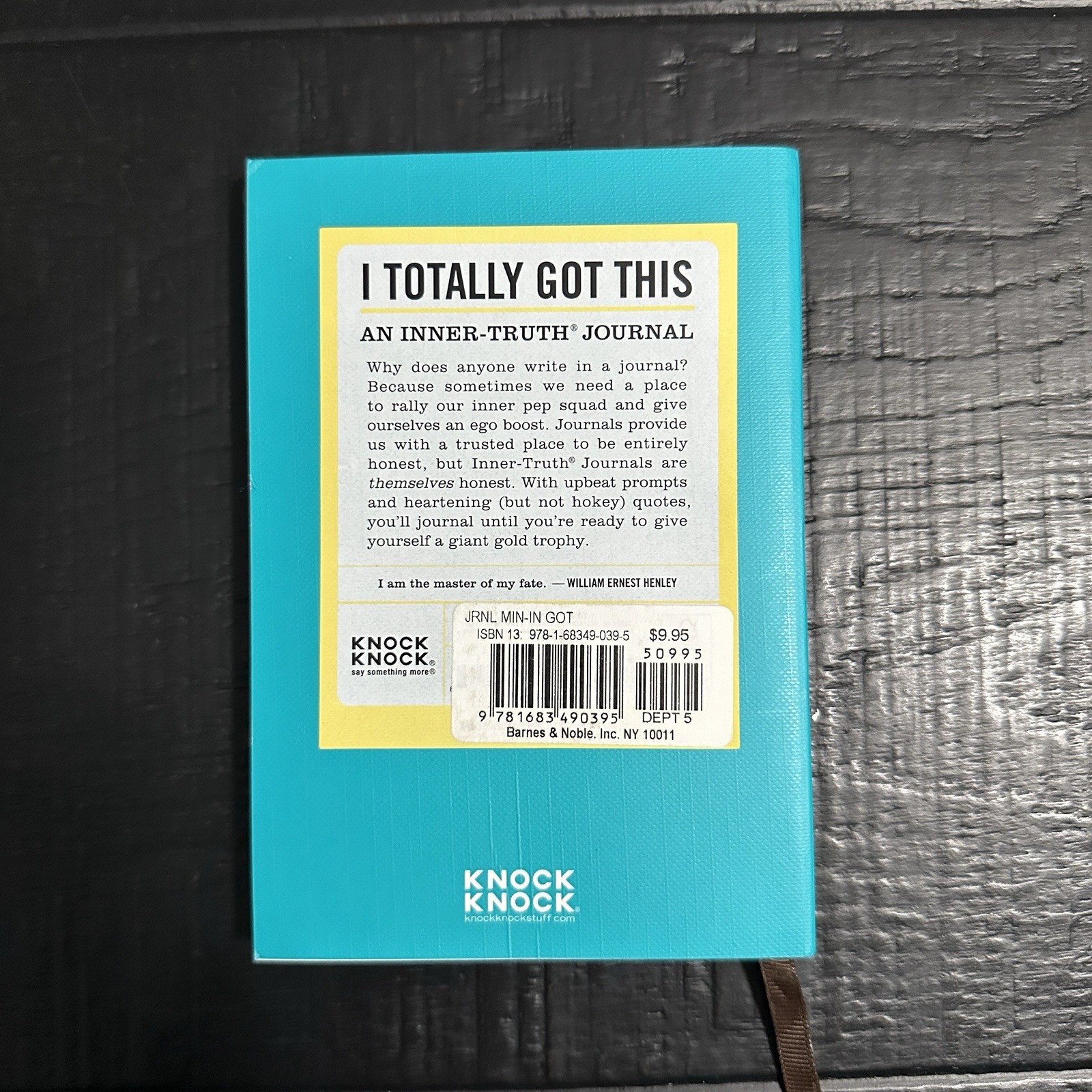 Knock Knock I Totally Got This: Inner-Truth Journal Hardcover Teal