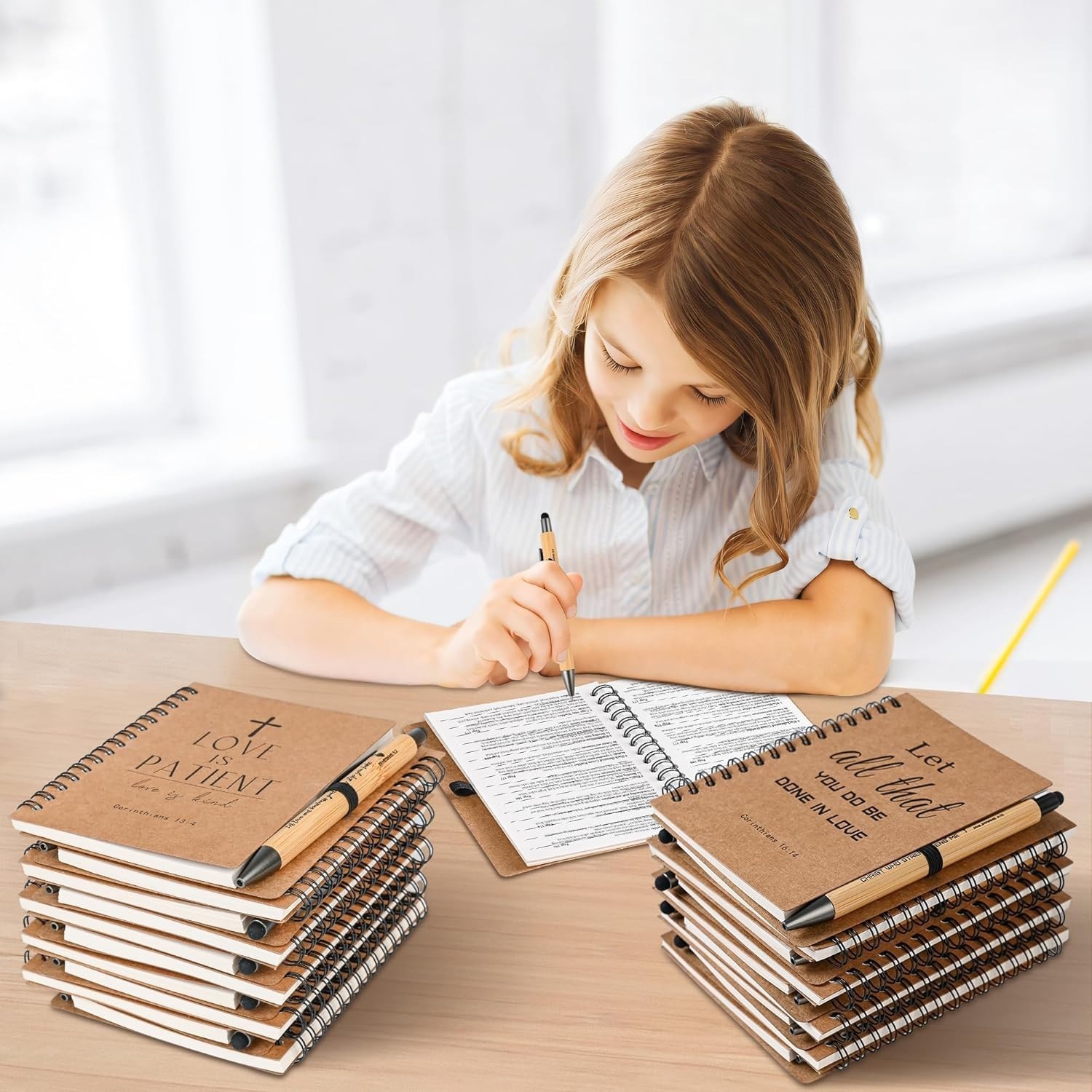 60 Bulk Christian Spiral Notebooks with Pens – Perfect Gifts for All Occasions