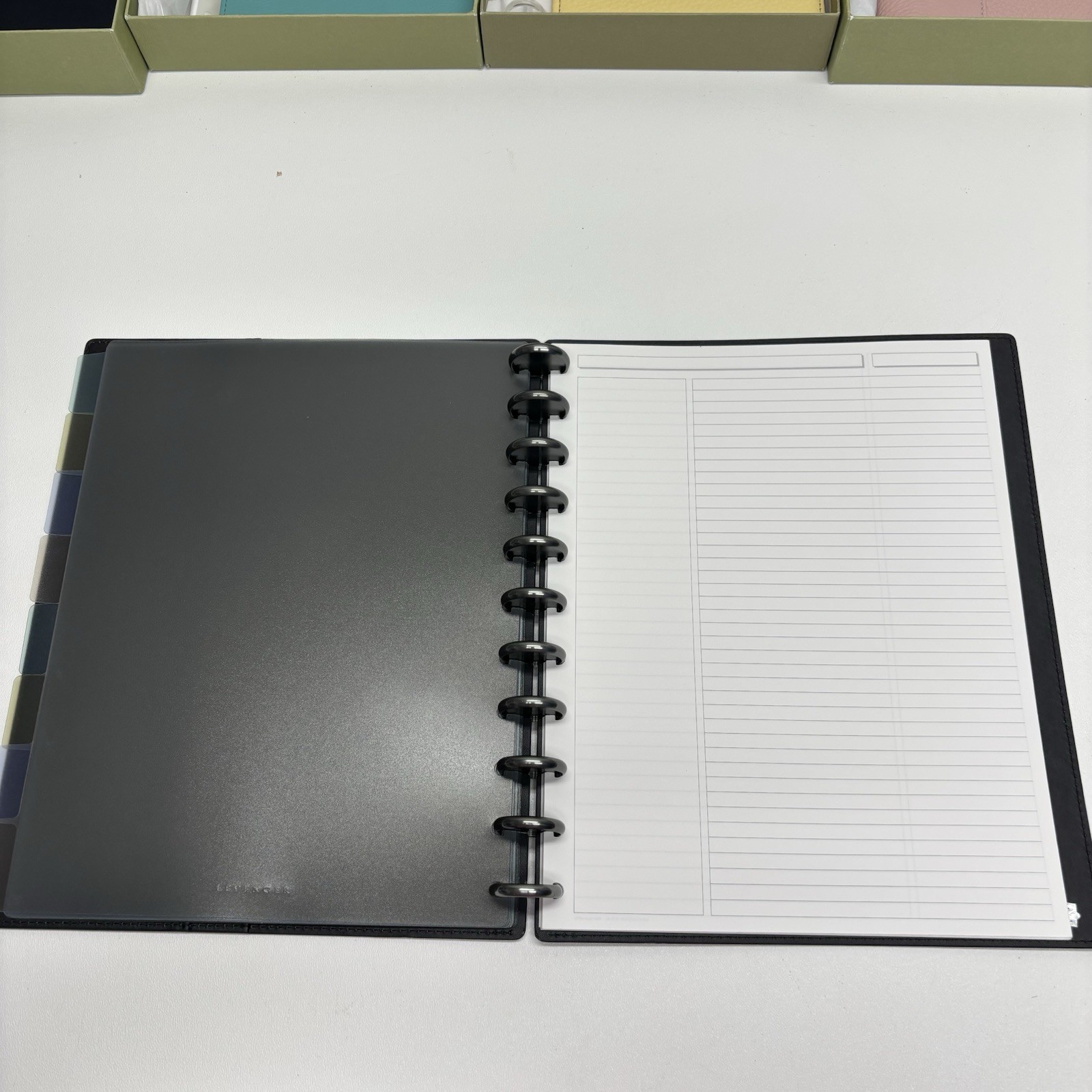 Large Lot of Levenger Leather Folios, Organizers, Notebooks, Circa Discs