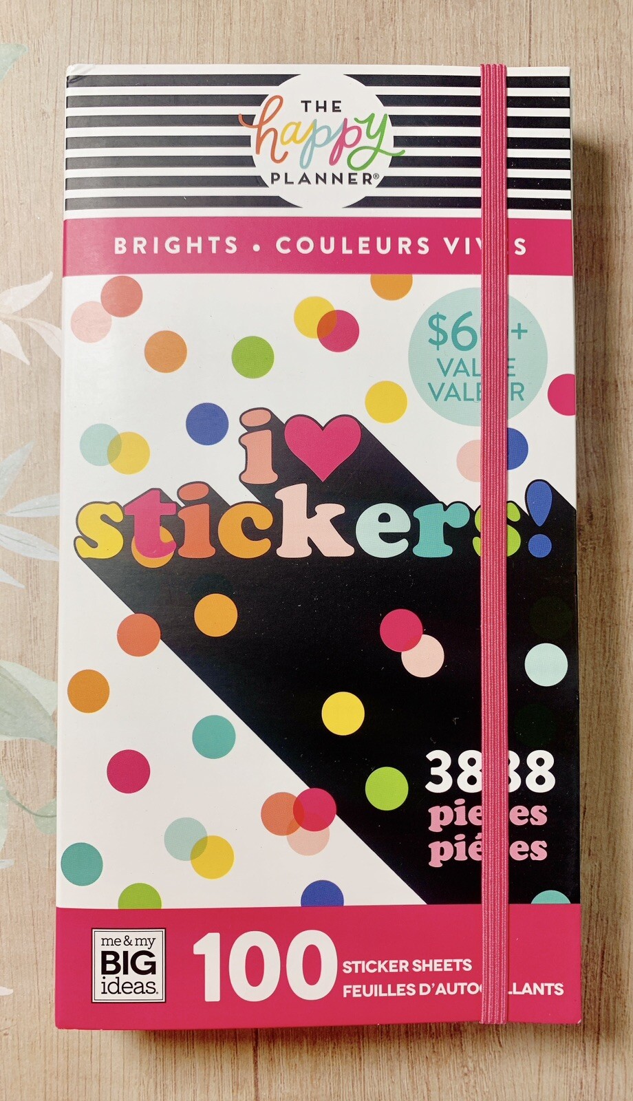 MAMBI Happy Planner Sticker Mega Pad 100 Sheets Value Pack Brights 3888 Pieces