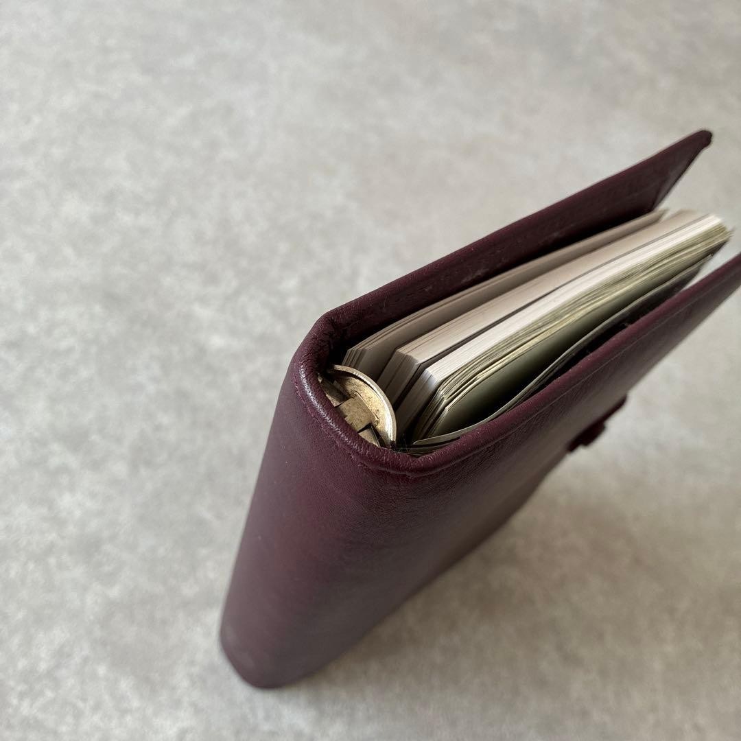 Filofax Vintage Leather Agenda Organizer Planner Cover 185×135mm Unused