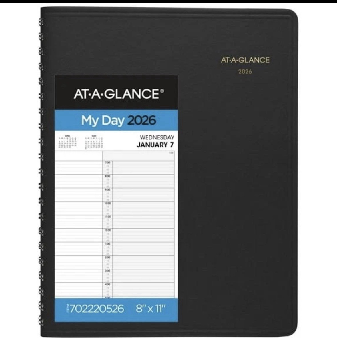 NEW AT-A-GLANCE 2026 Two Person Daily Appointment Book Planner Large 07-222-05