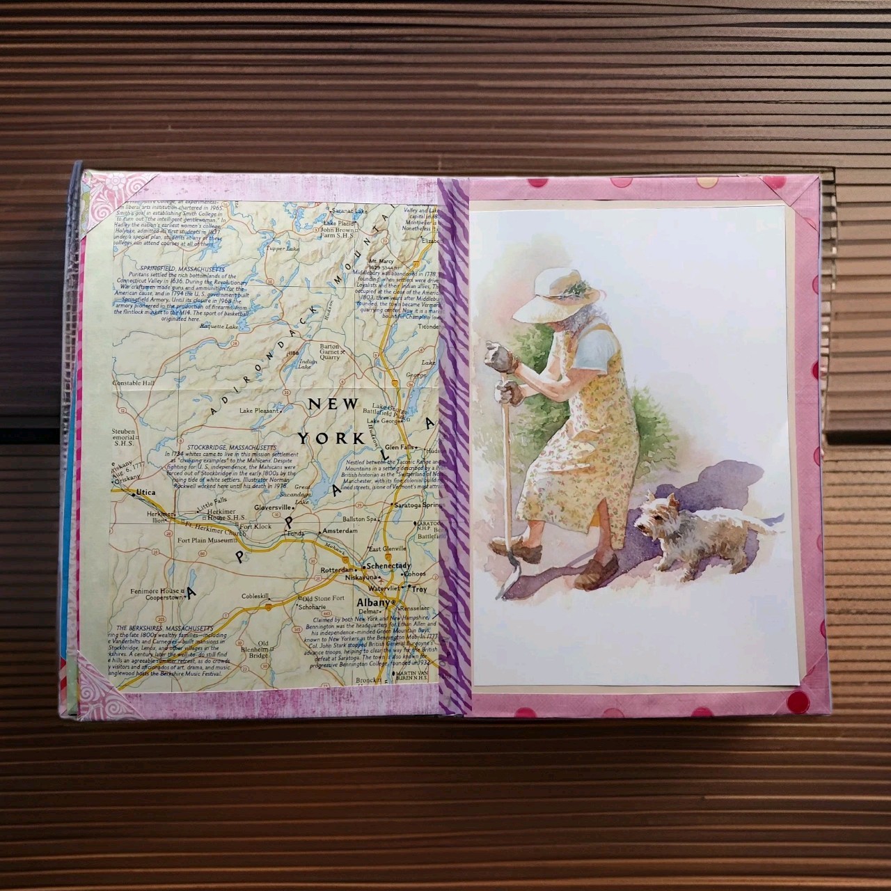 Vintage Theme Naked Journal 32 pages for Memories, Travel Log or Mementos (qs)