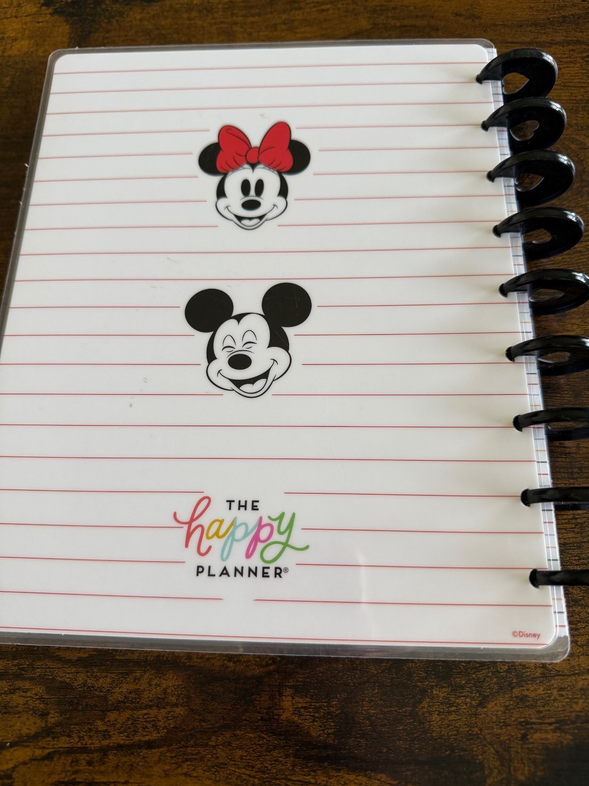The Happy Planner Disney Minnie Mickey Mouse Goals and Positivity Guided Journal