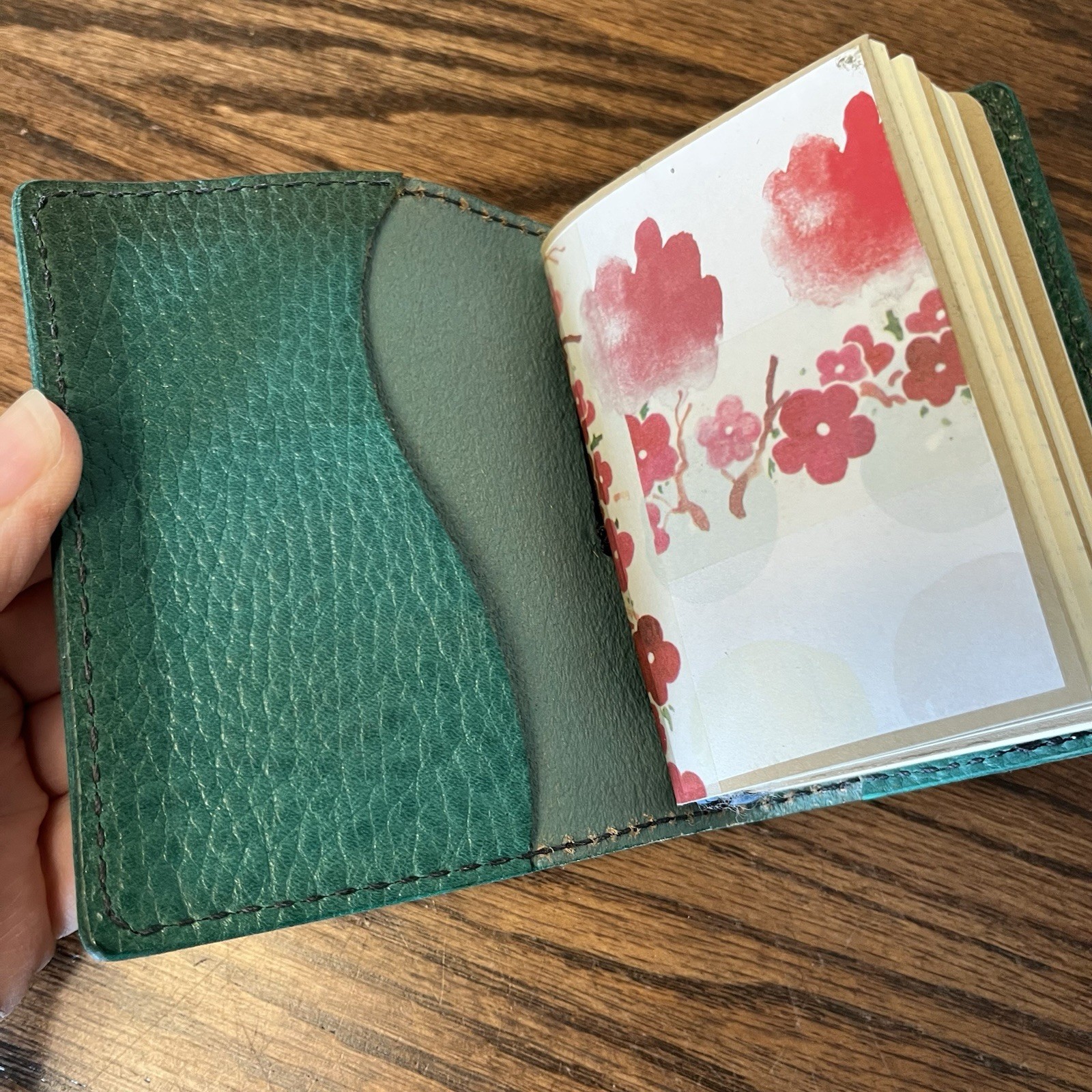 Chic Sparrow Embossed Leather Traveler’s Notebook Pocket Sz Loop Journal Inserts