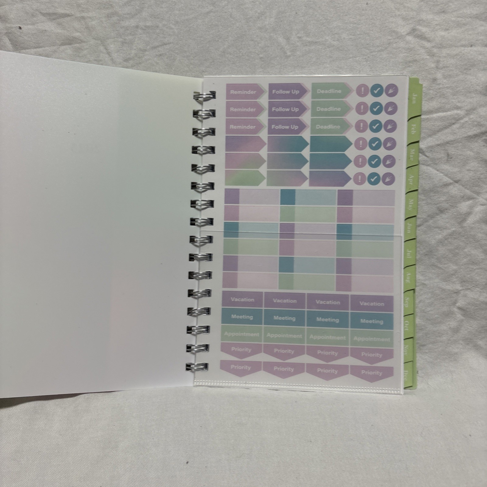 Cambridge Ombre 2025 Weekly Monthly Planner Multicolor Stylish Durable 5.5×8.5