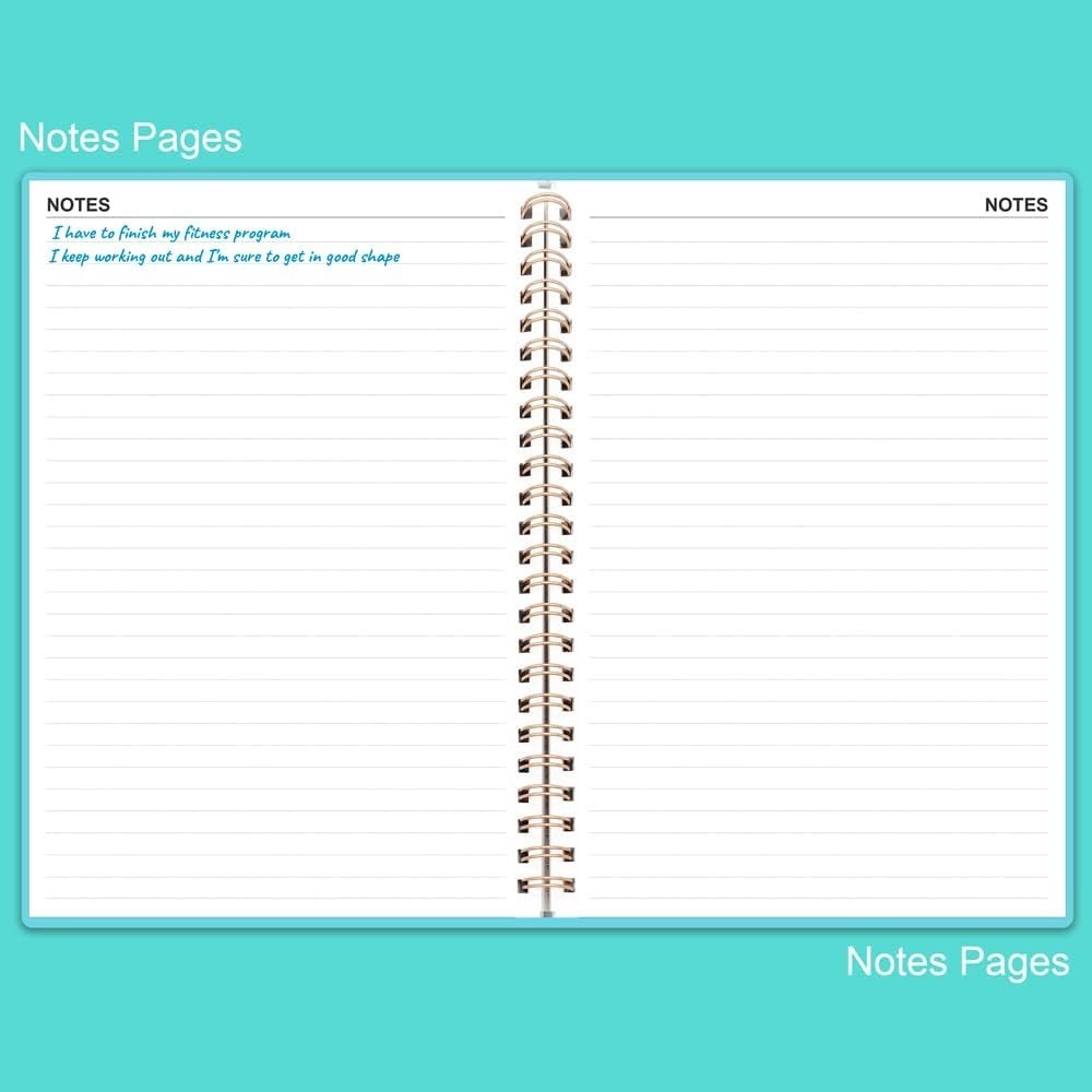 Portable A5 Fitness Journal – 136 Pages for Effective Weight Loss & Gym Tracking