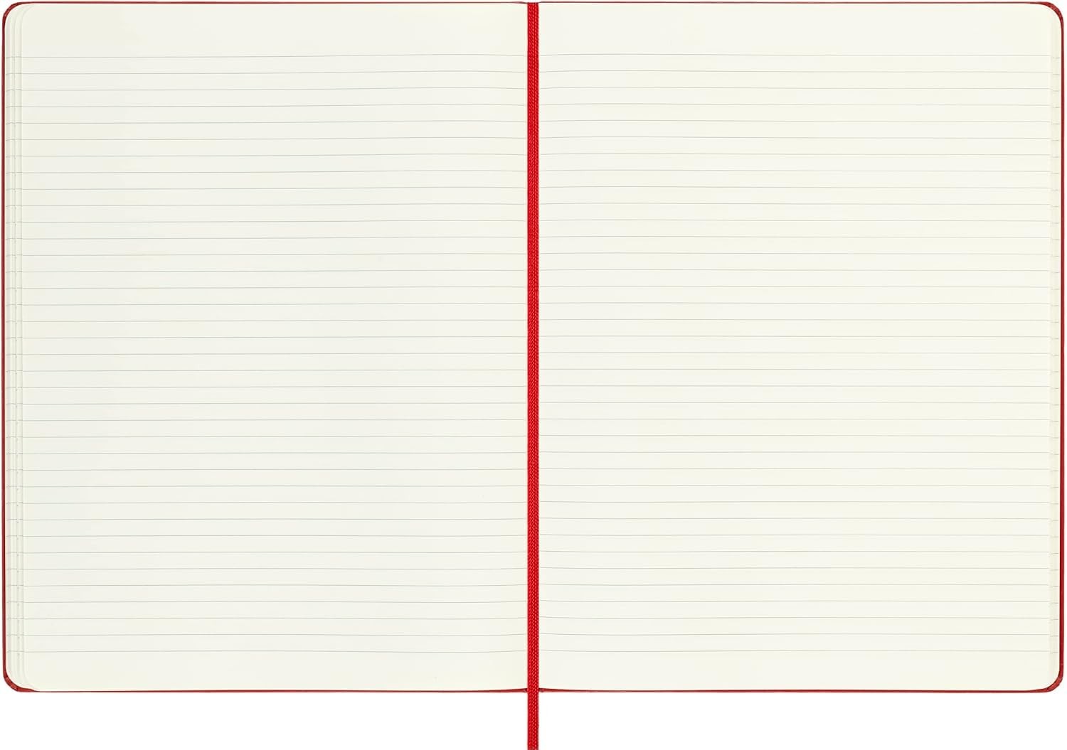 XL Scarlet Red Moleskine Classic Notebook Durable Elastic Closure Journal