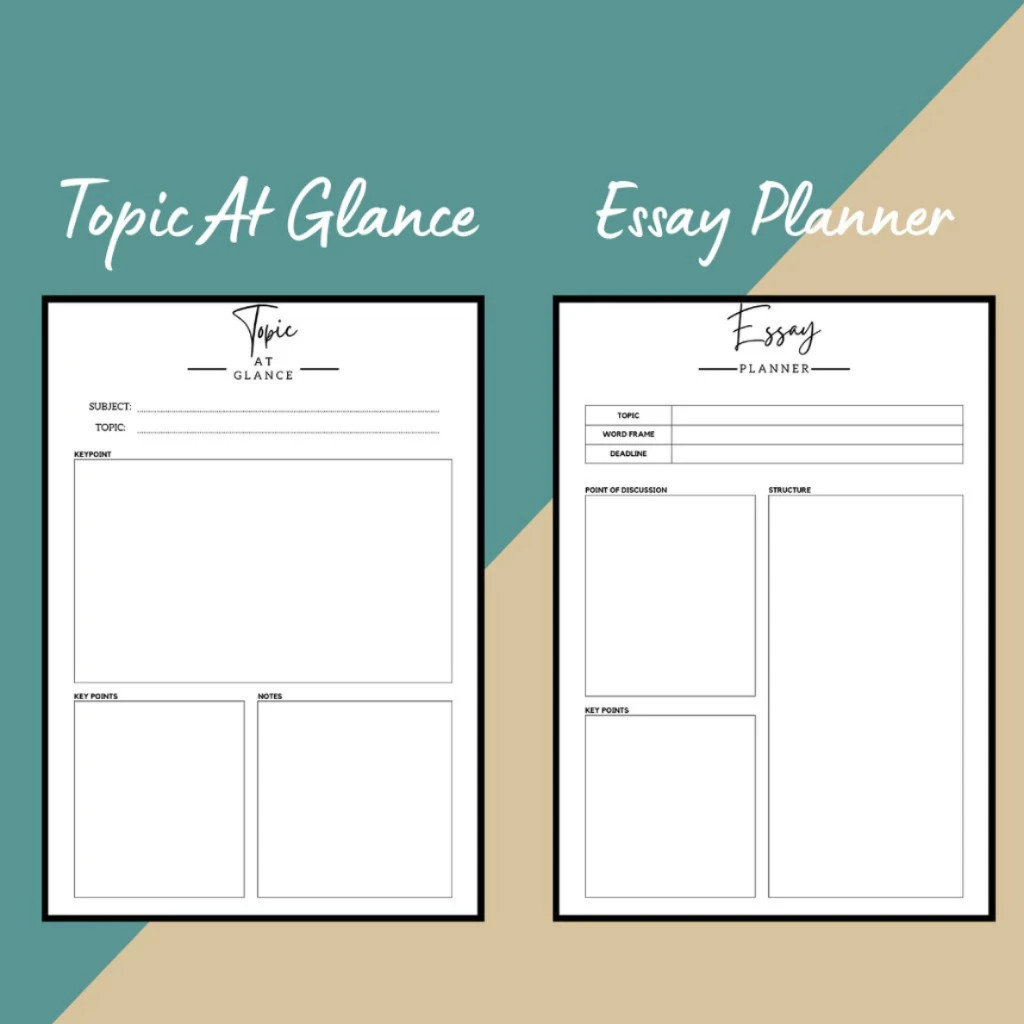🔥FAST🔥 Student Planner Template Essay Study Planner Weekly Timetable&Homeworks