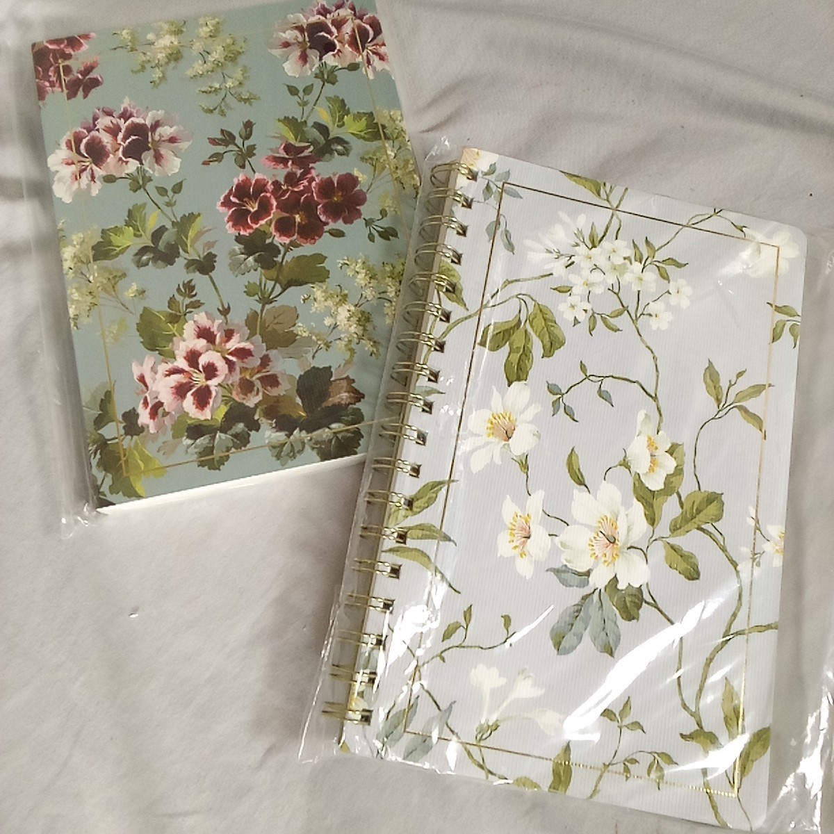 Fringe Studio Geranium & Magnolia Vine Flower Floral Notebook Journal Spiral