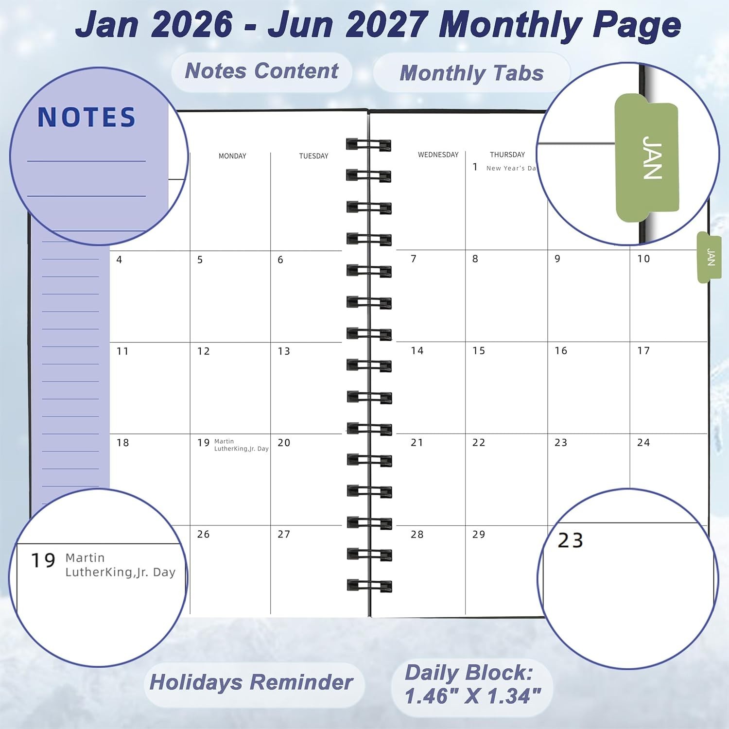Quality 2026-2027 Calendar Planner: 200 Pages for Efficient Planning