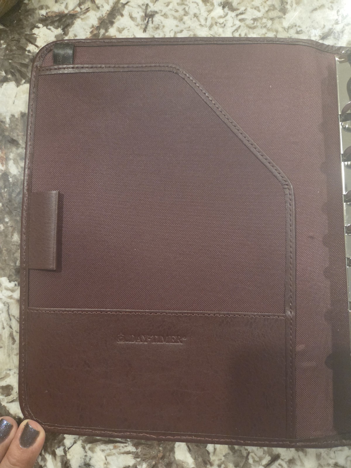 Day-Timer Desk Planner NEW Upholstery SOLEIL 8.5×11 7 Ring Binder Vtg