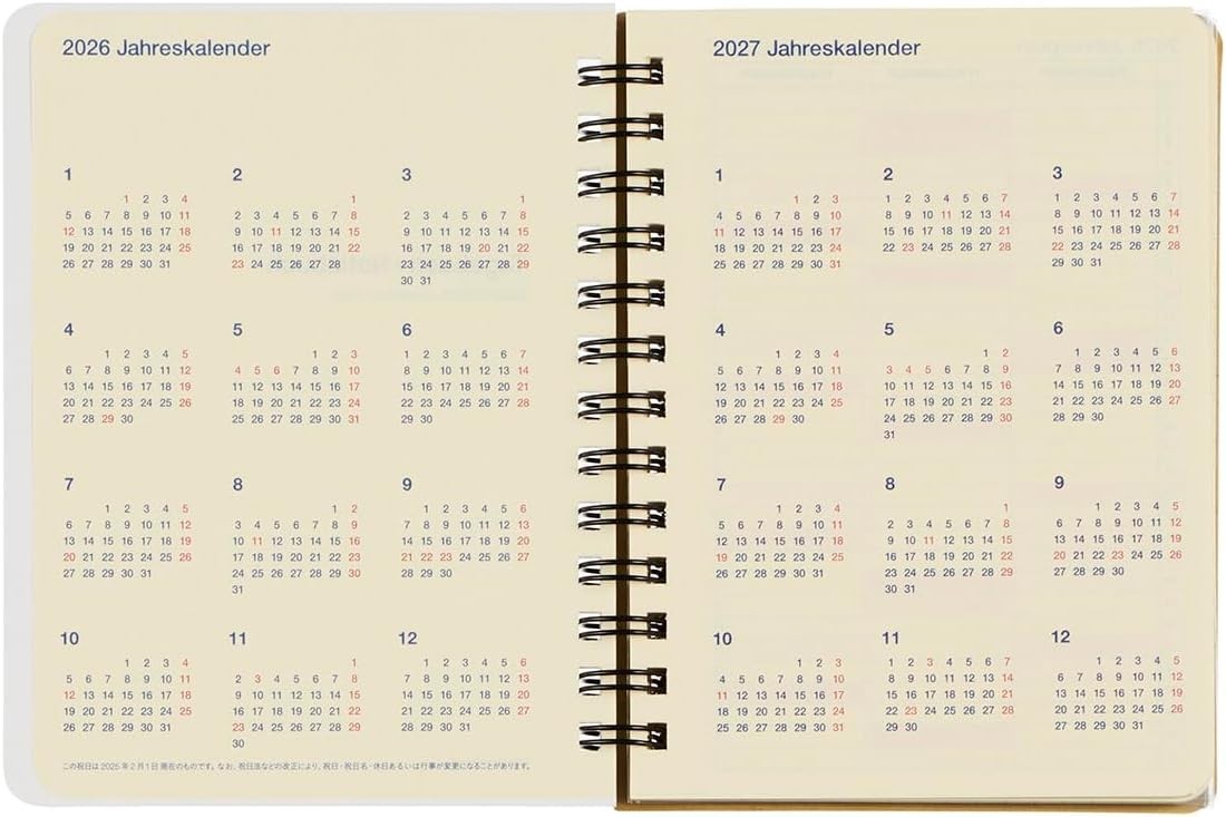 Delphonics JAPAN Rollbahn 2026 Planner Starts October 2025 A5 size