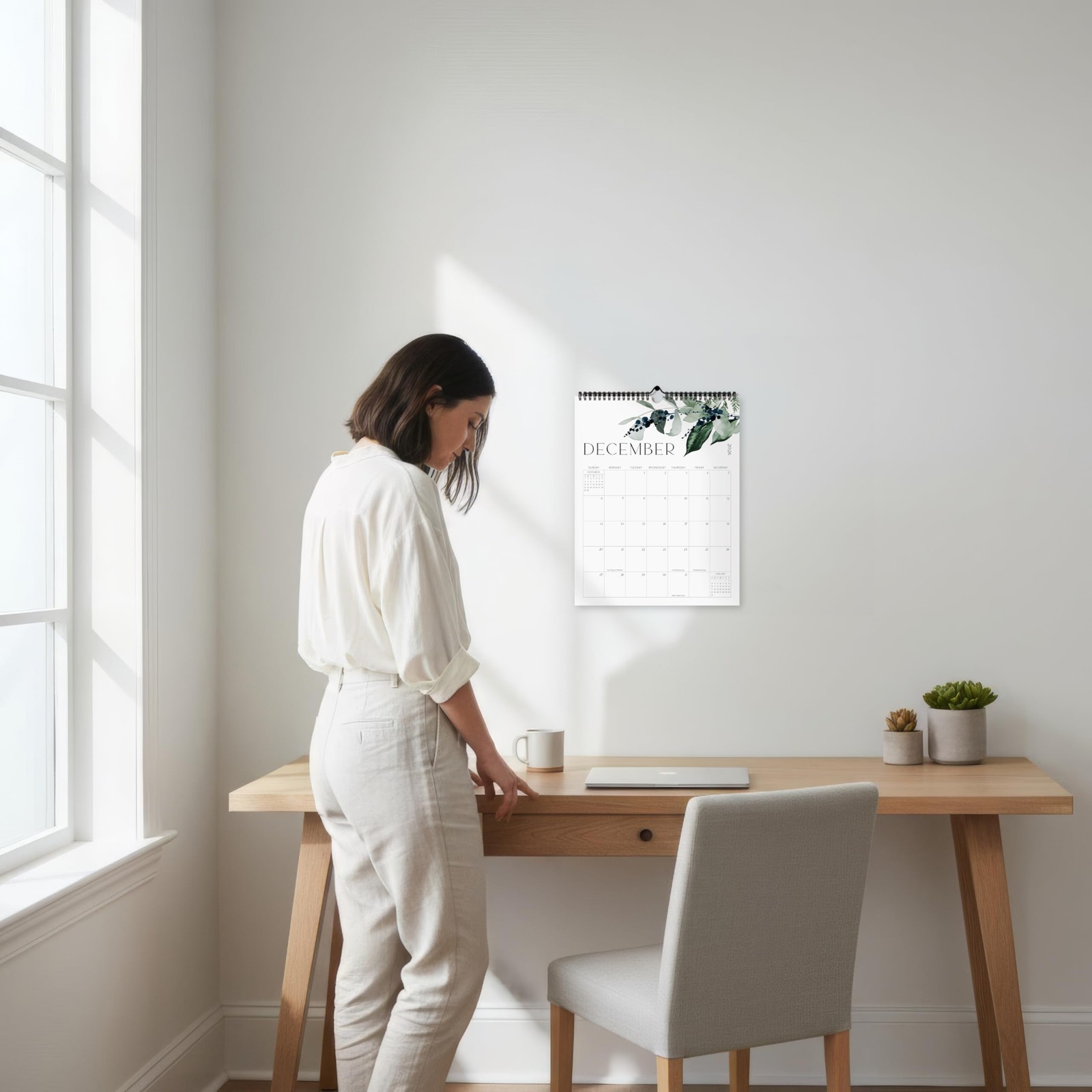 Aesthetic 2026-2027 Wall Calendar – Runs From June 2026 Until December 2027