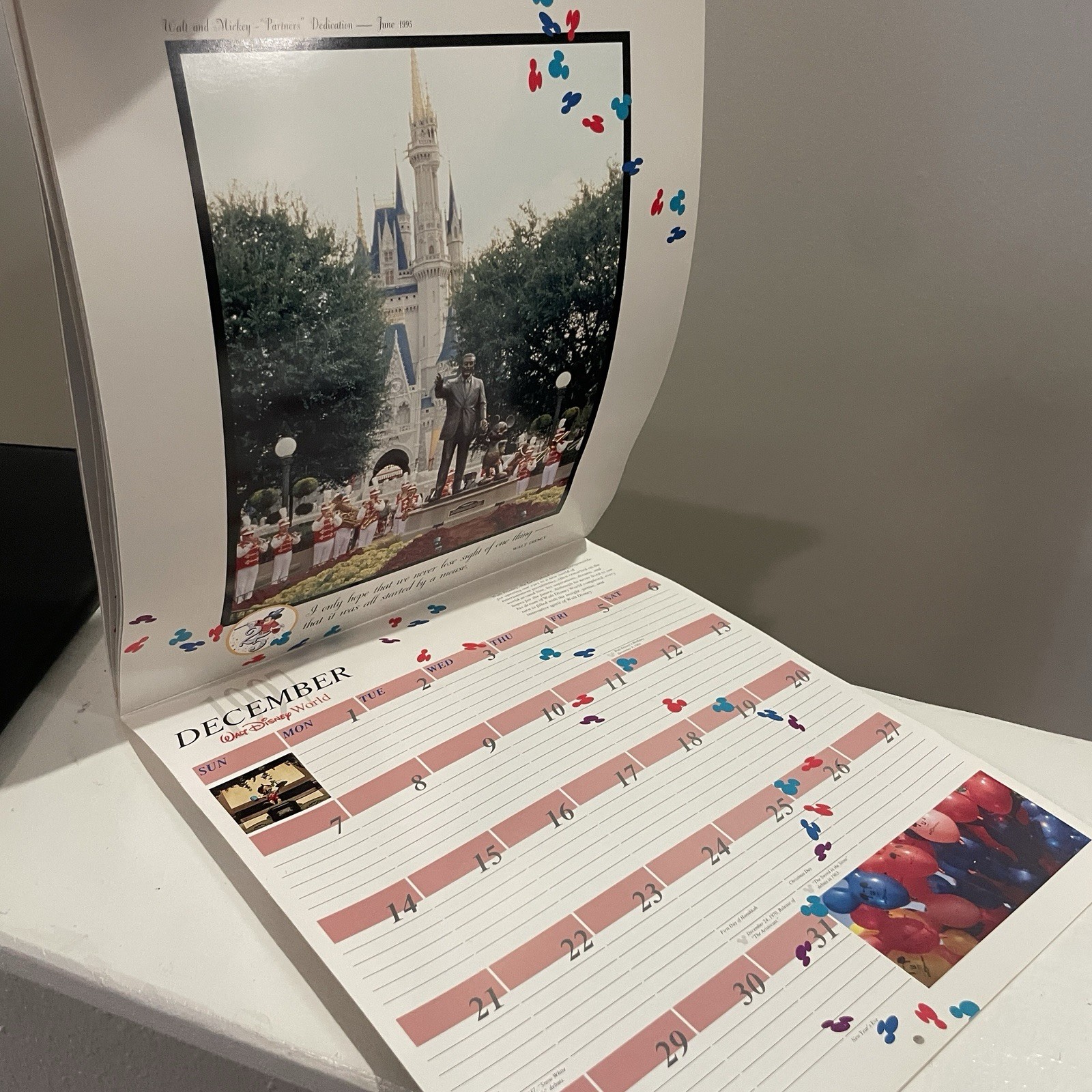 Disney Institute Portfolio Padfolio Pen Set 1996 WDW 25th Anniversary Disneyana