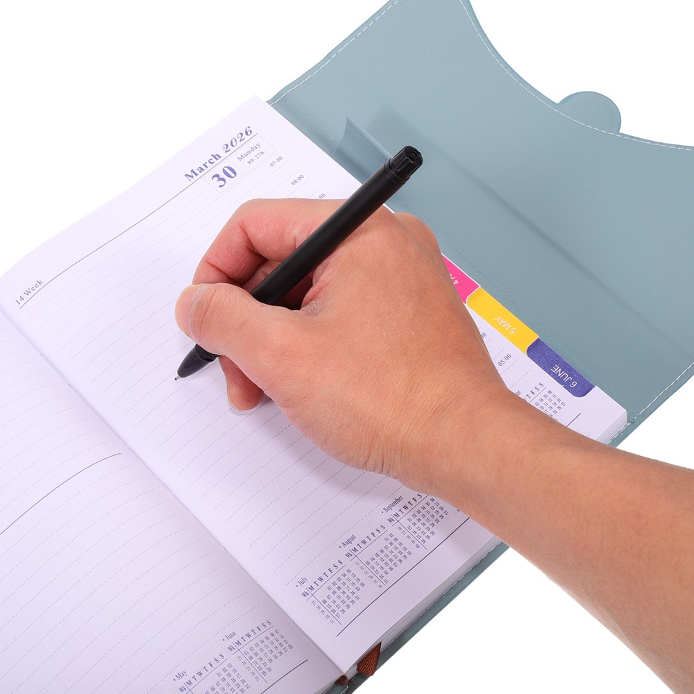 Compact Weekly Planner 2026 with Smooth Paper and Professional PU Cover