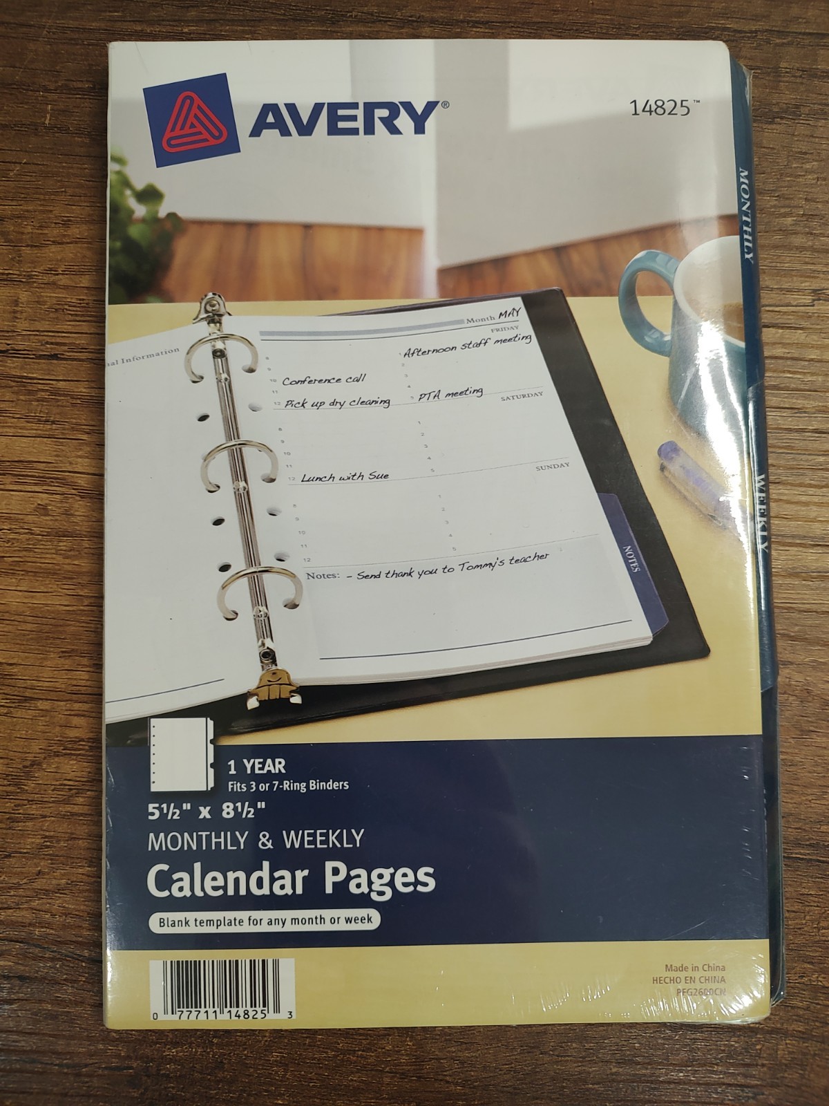 Avery Mini Monthly and Weekly Calendar Pages 5.5 x 8.5 inches (14825) Sealed