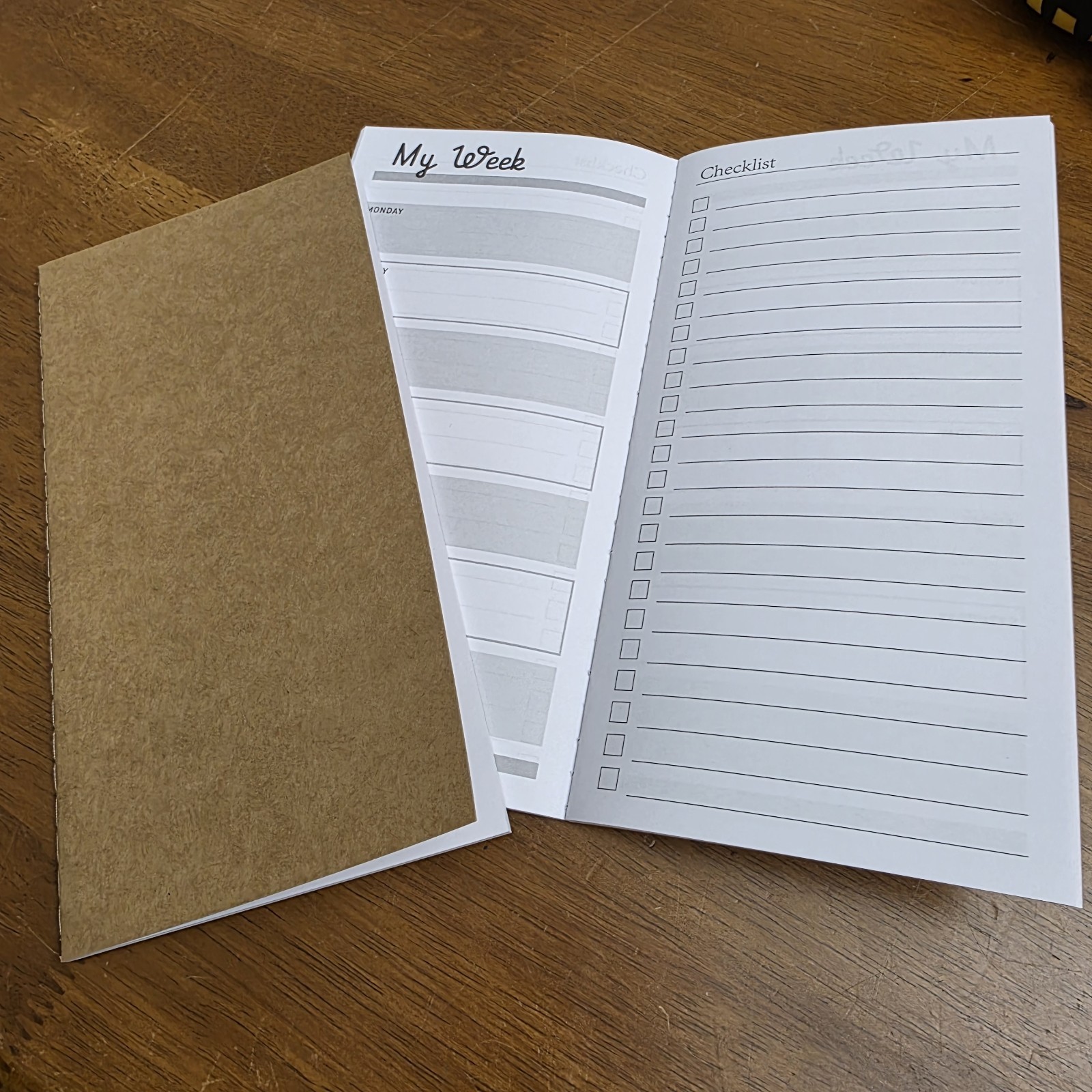 Lot 47 Weekly Planners Plain Brown Cover Classroom Teacher 30 Weeks & Checklist