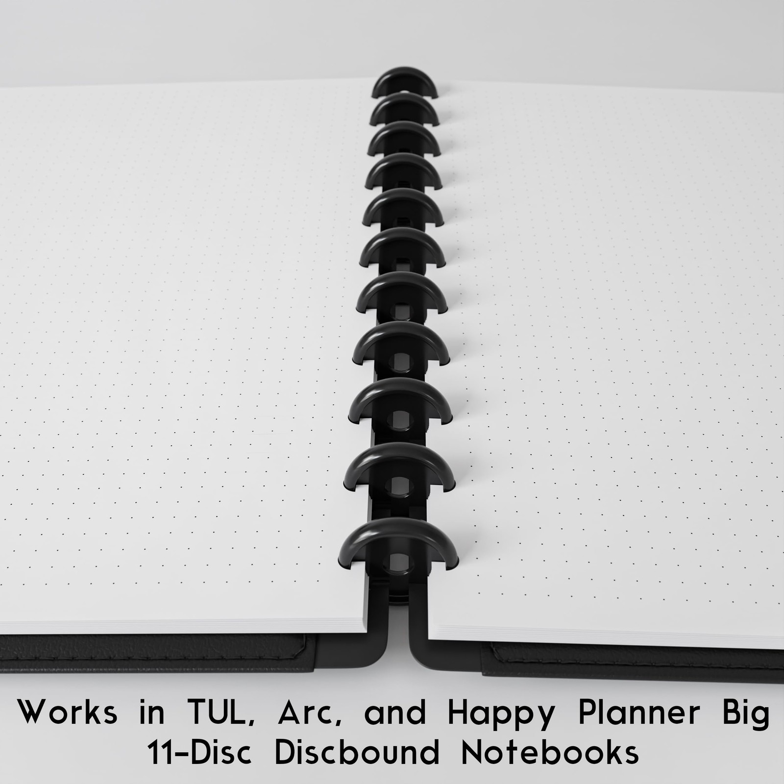 Discbound Letter Size Extra Thick Dot Grid Paper Refill, 200 Sheets, White