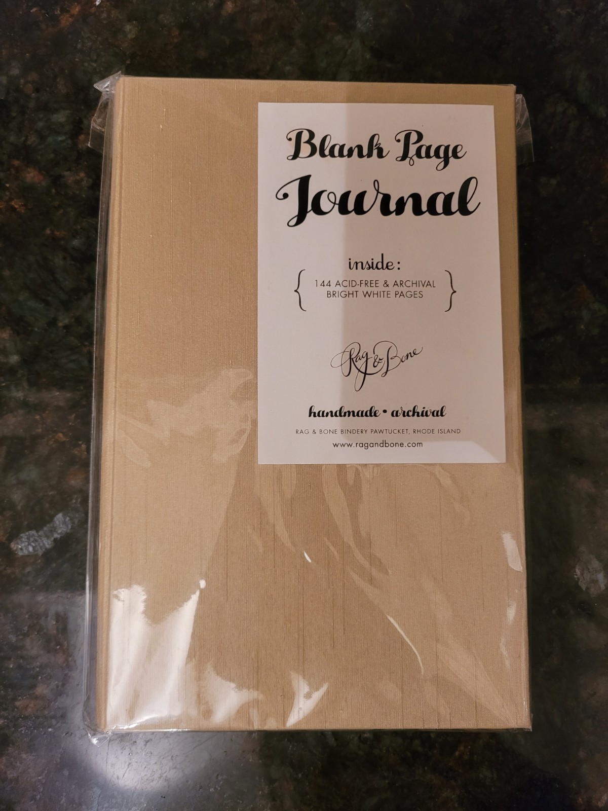 Rag & Bone Handmade Archival Blank Page Journal,144 Pages made of Linen, 9″ x 6″