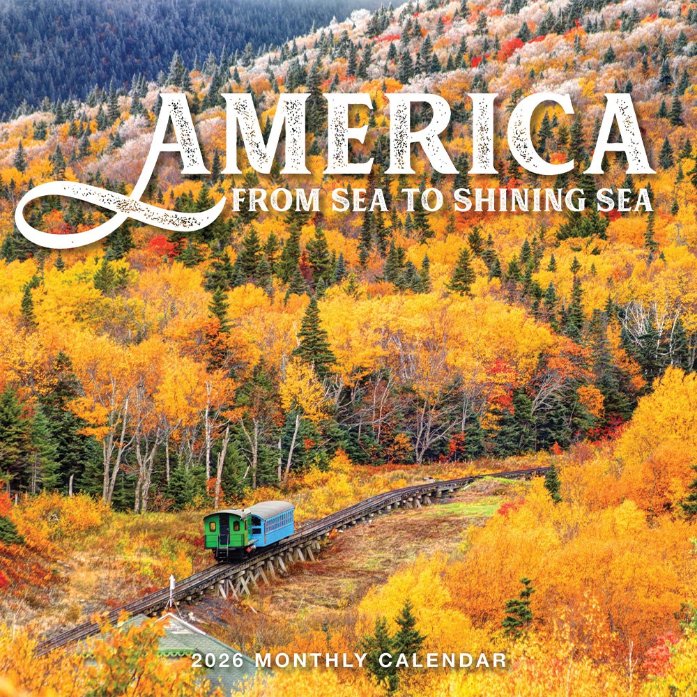 American Landscape Calendar 2026 | 12″ x 24″ 12 Months | Marble City Press