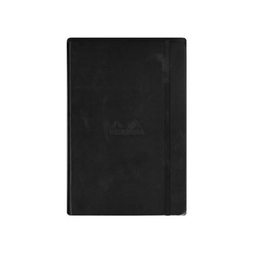 RHODIA Webnotebook A5 Ruled Black Soft Cover Elastic Band cf118609