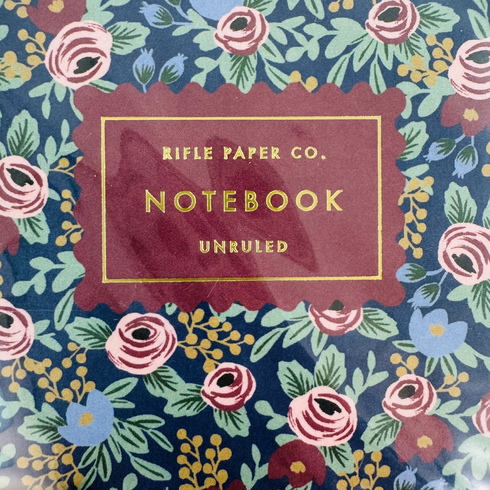 Rifle Paper Co. Pocket Notebook Unruled Set of 2 – Rosa Flower Pink 32 Pages