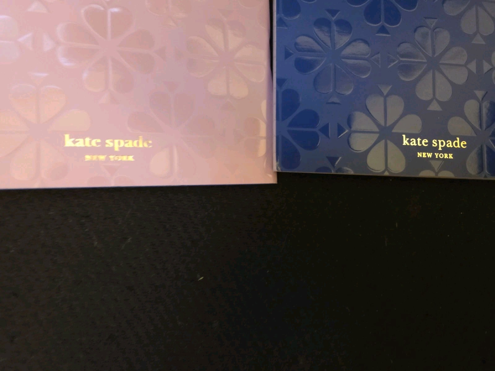 Pair Of Kate Spade Blue & Pink Spade Thin Notebooks