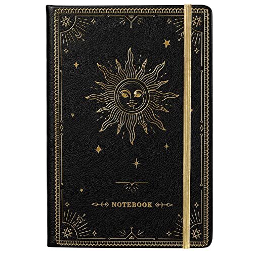 Artfan Ruled Notebook/Journal – Premium Thick Paper Faux Leather Classic BLACK1