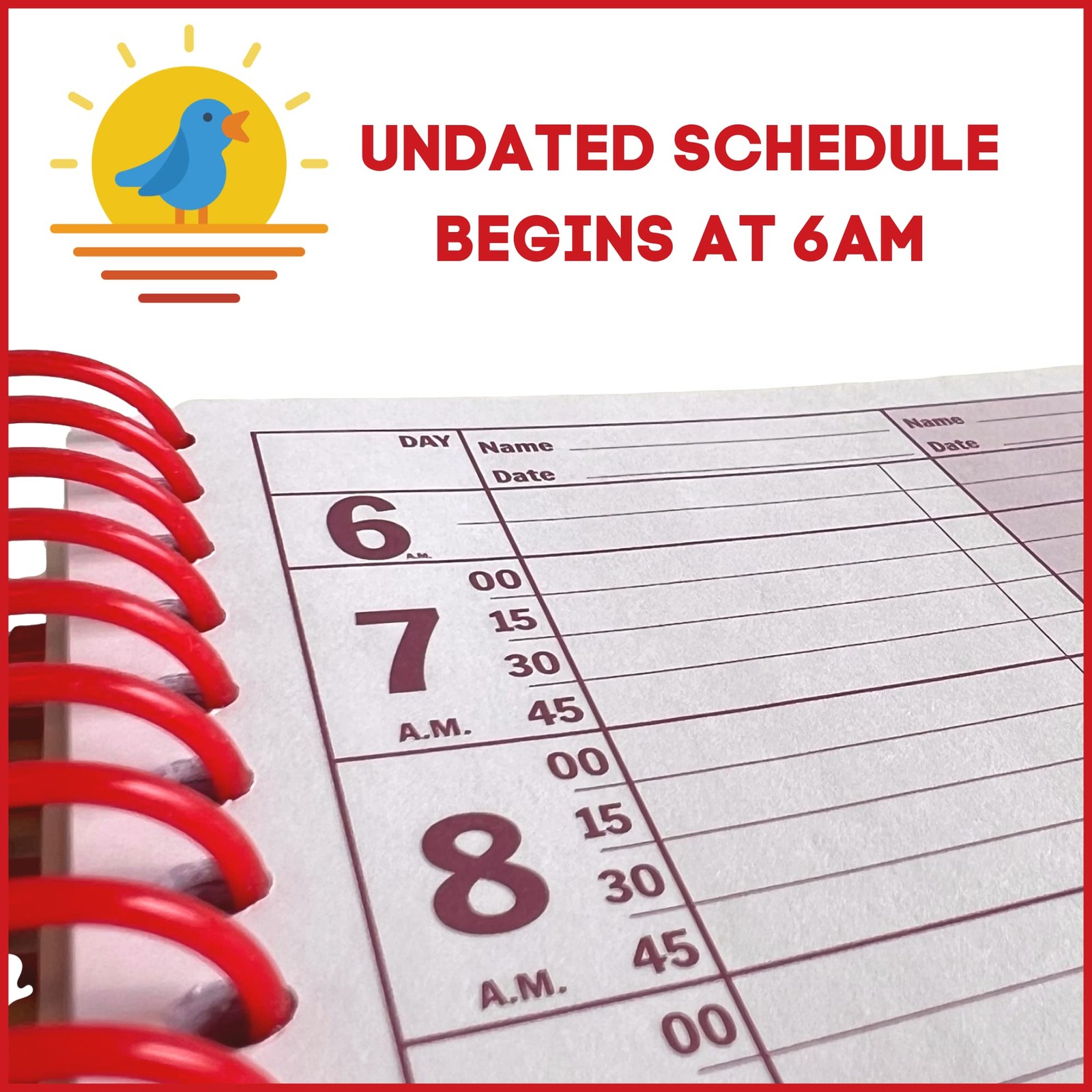 Portage Business Appointment Book and Hourly Planner – Undated Appointment