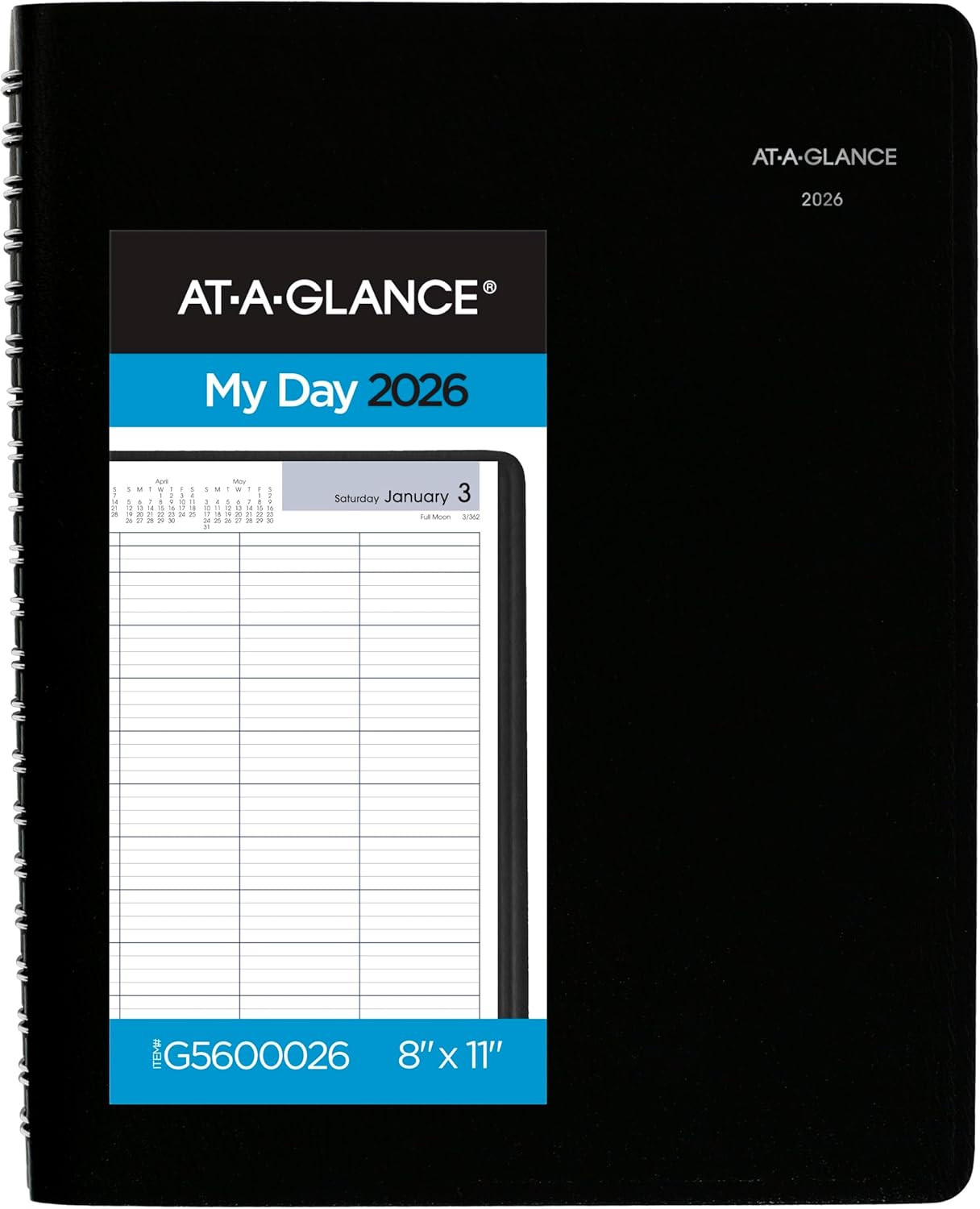2026 Appointment Book Planner, Daily, Four Person Group Planner, 8″ X 11″, Large