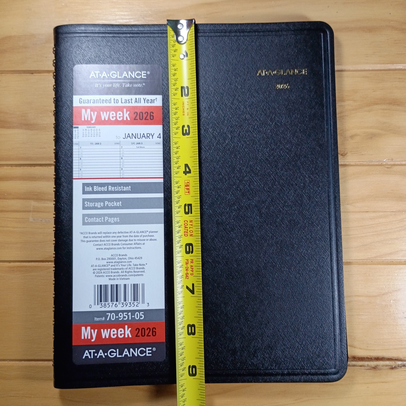 2026 AT-A-GLANCE My Week Item #70-951-05 New.