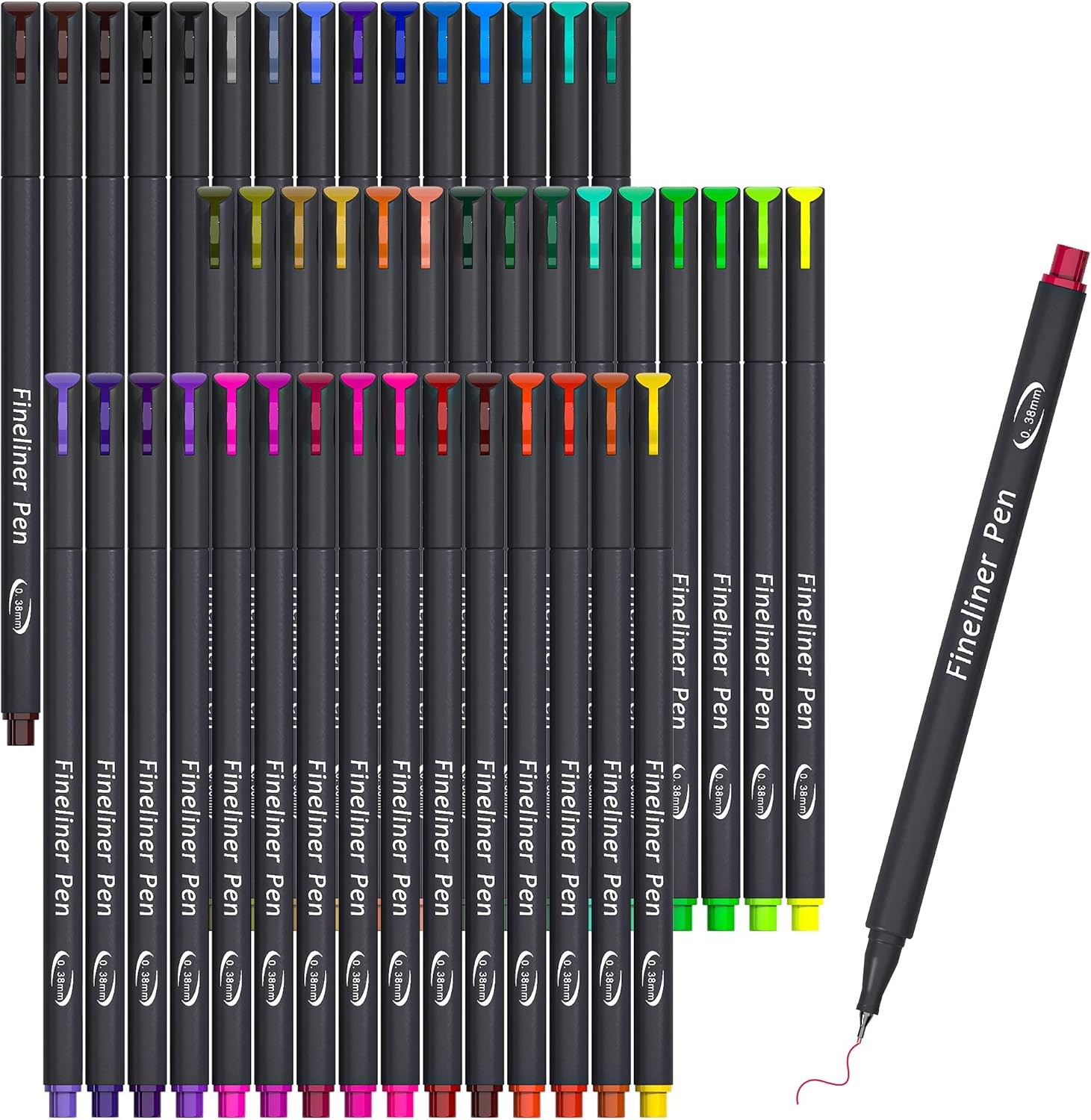 46 Pack Colored Fineliner Pens for Journaling Writing Drawing Planner DIY