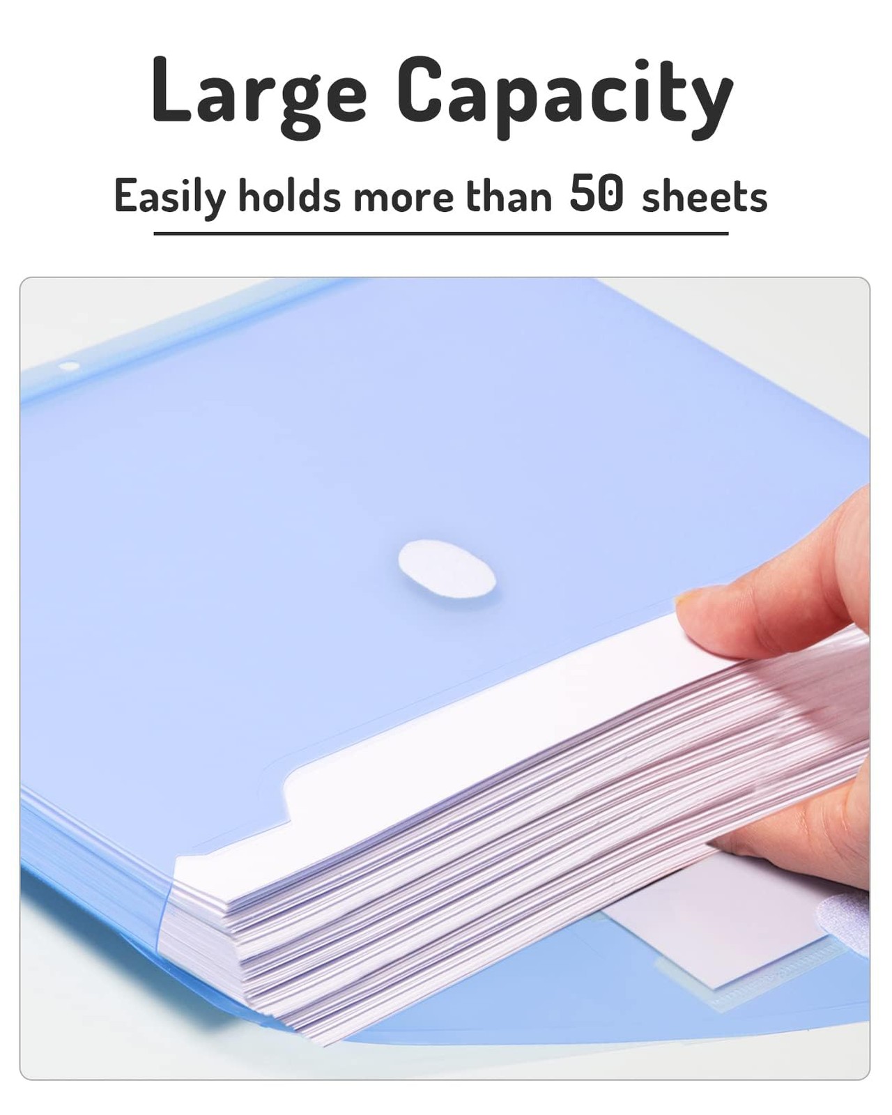 Forvencer Binder Pocket, 10 Pack Super Heavyweight Plastic Folders Colorful