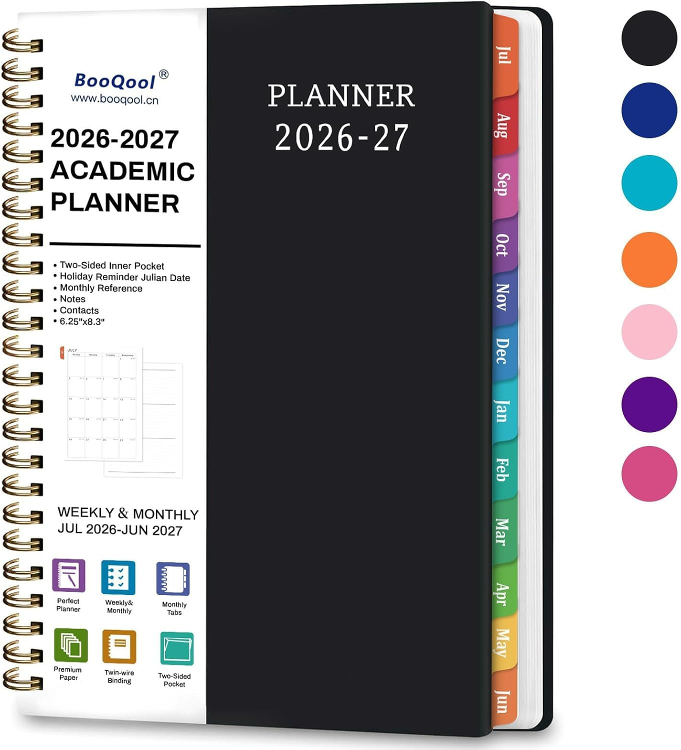 Planner 2026-2027 – July 2026 – June 2027, 2026-2027 Planner Weekly and Monthly,