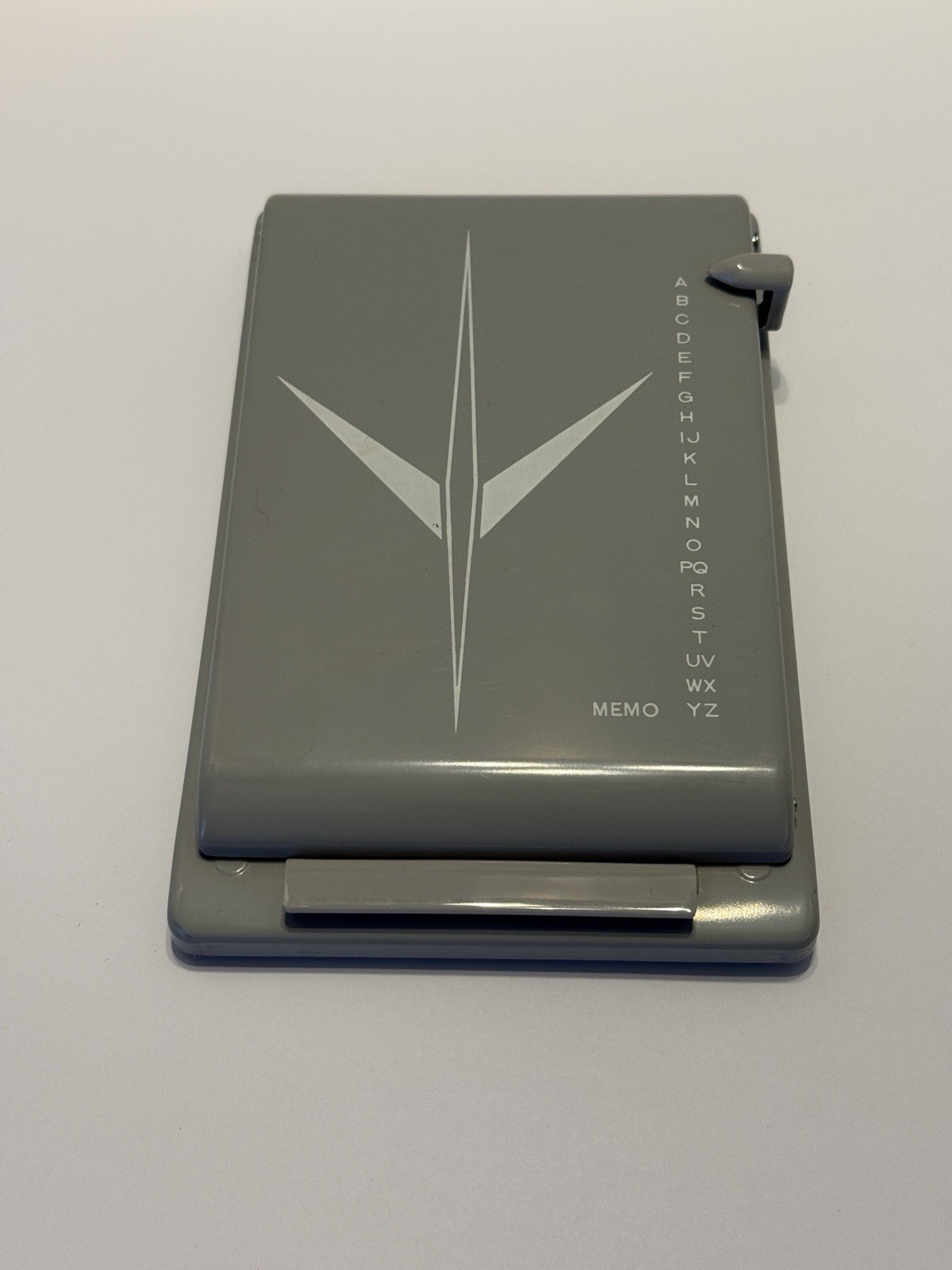 Bates List Finder Director Model Grey Metal Desktop Telephone & Address Book VTG