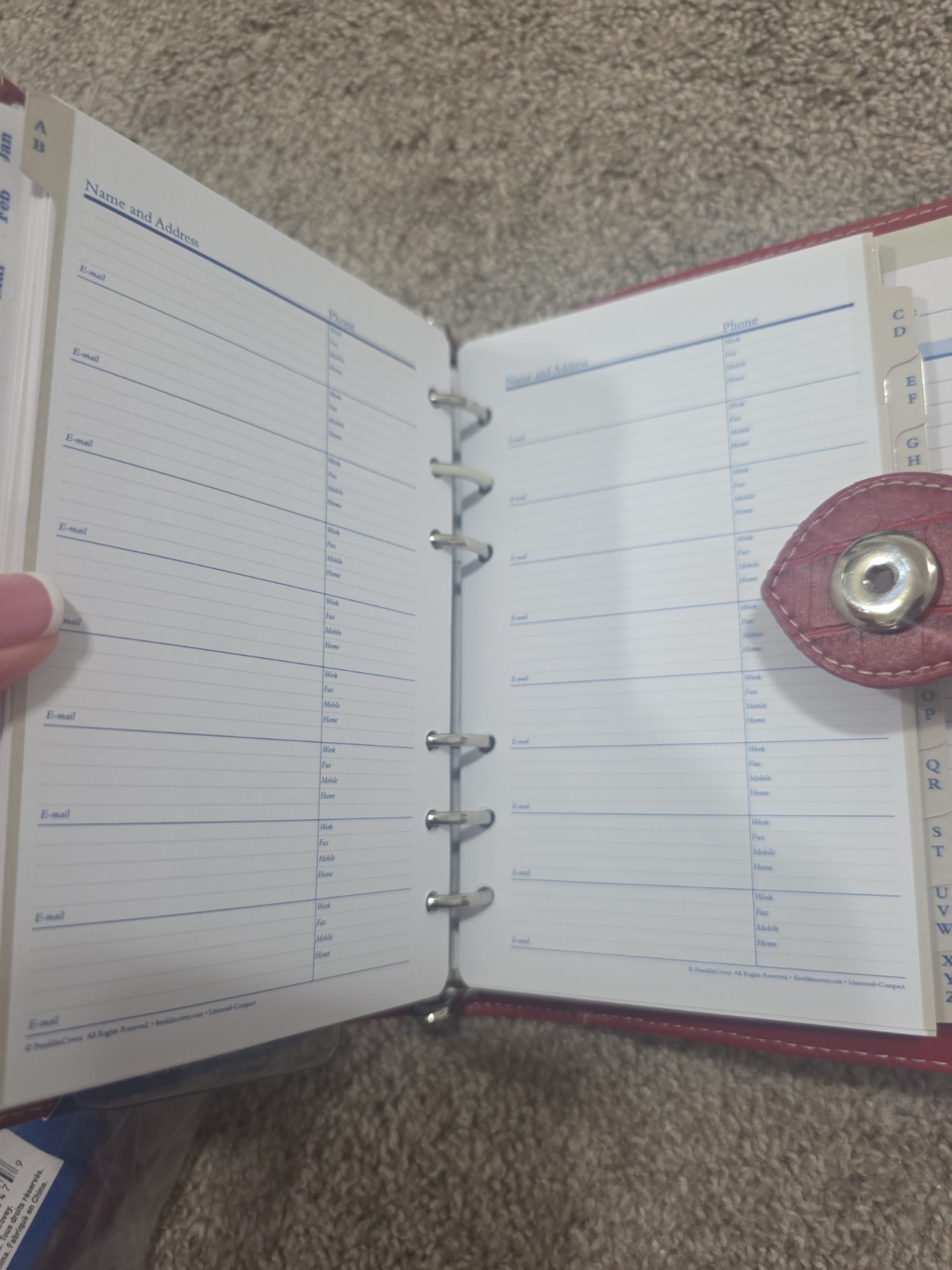 Franklin Covey Compact Day 1 Weekly Organizer Vintage 4.25″ X 6.75″