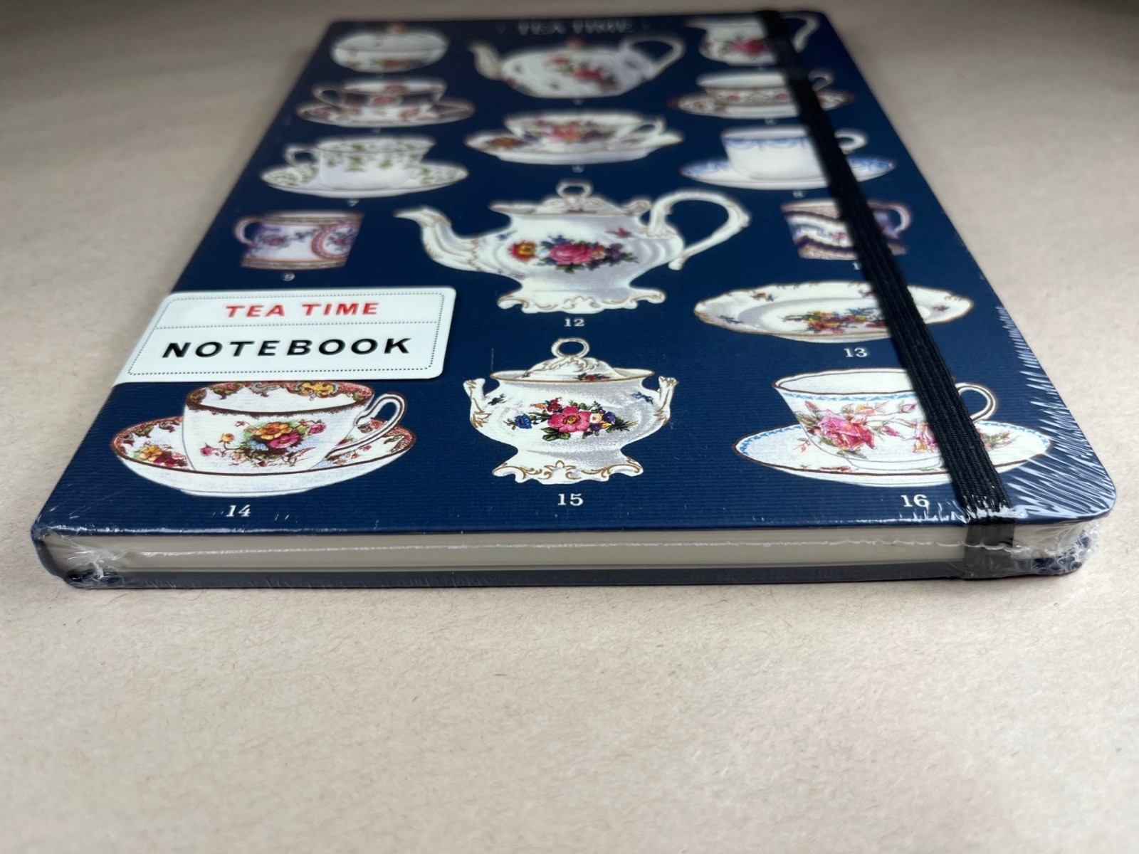 Cavallini & Co. Tea Time Large Notebook with elastic closure