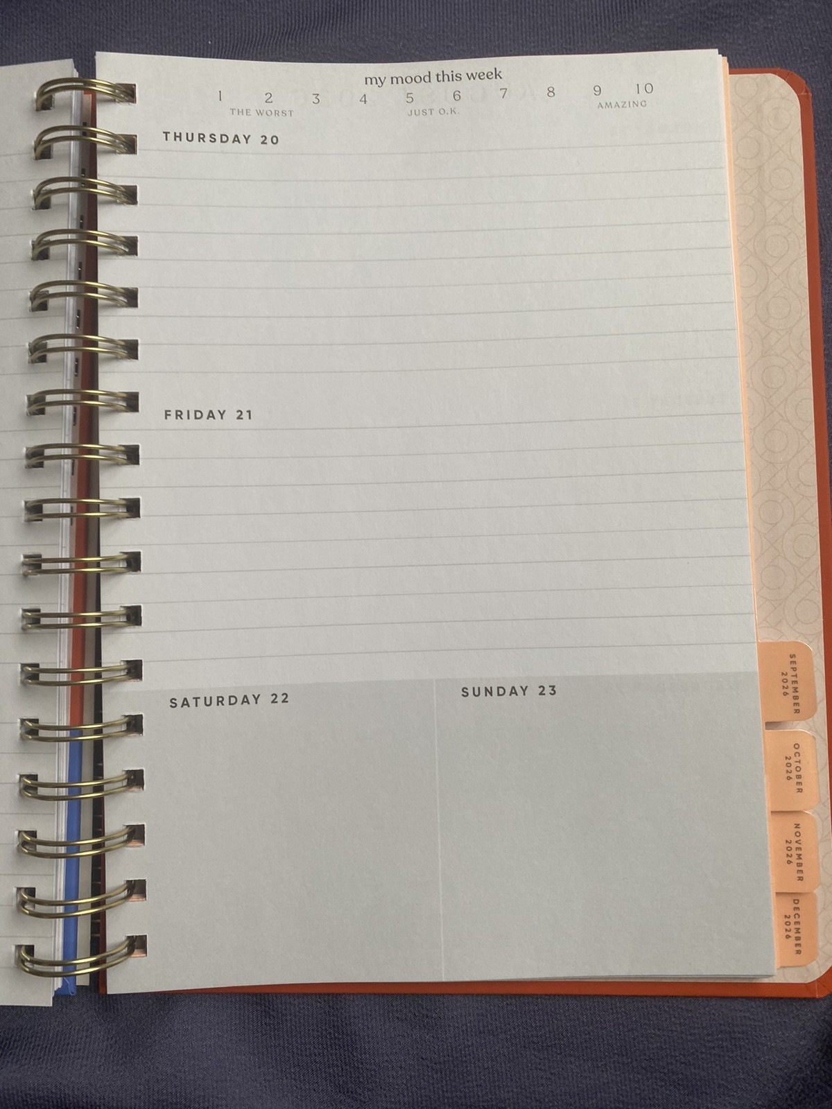 Be Rooted Yearly Planner 2026 7″x9″ 3 Girls Burnt Orange