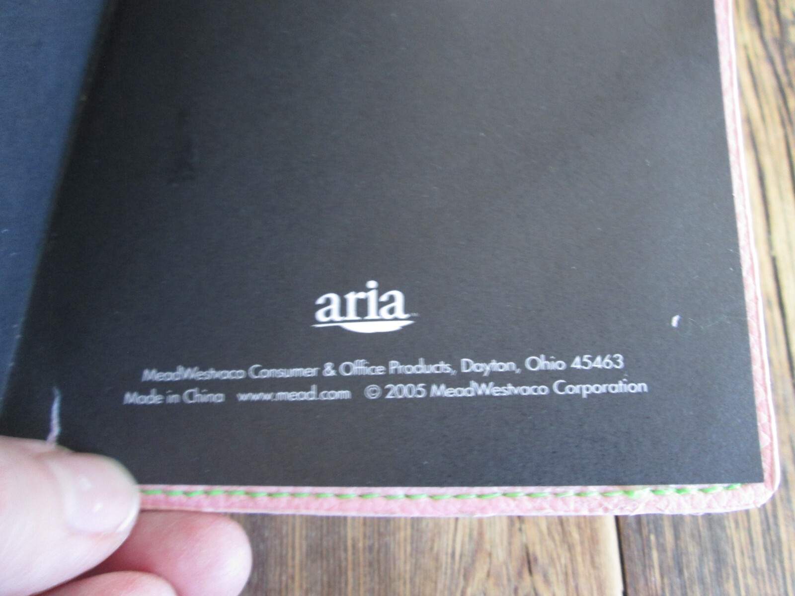 NEW Aria Pink Faux Leather Pocket Small Blank Journal MEAD 100 Sheets 200 Pages