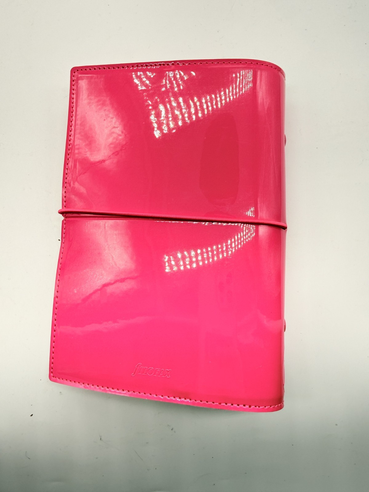 Domino Filofax Patent Organizer, Personal Size, Pink- High-Gloss, unused/new co.