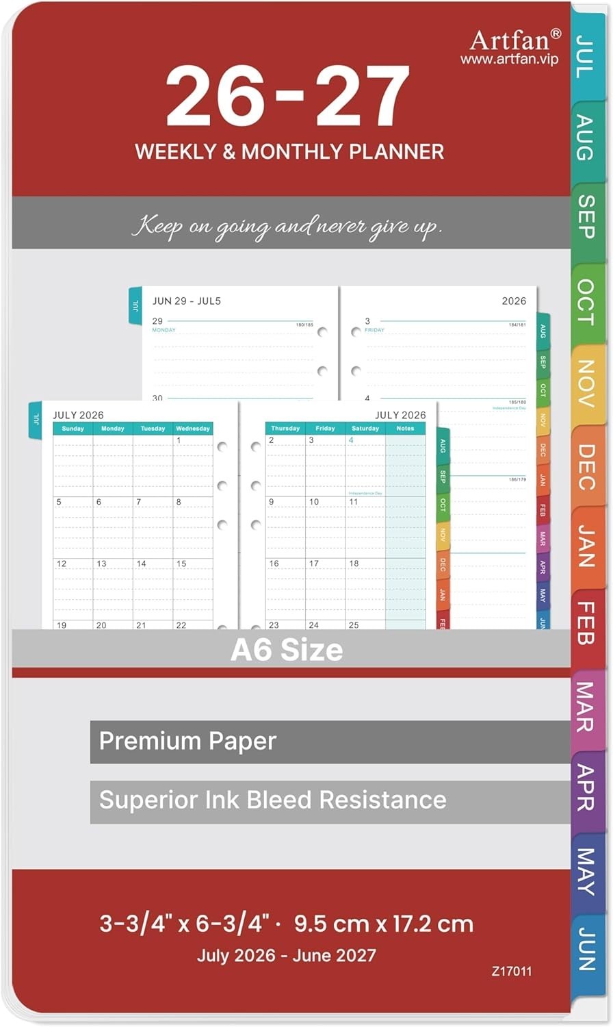 2026-2027 Planner Refills – Planner Refills 2026-2027 from JULY 2026 – JUNE