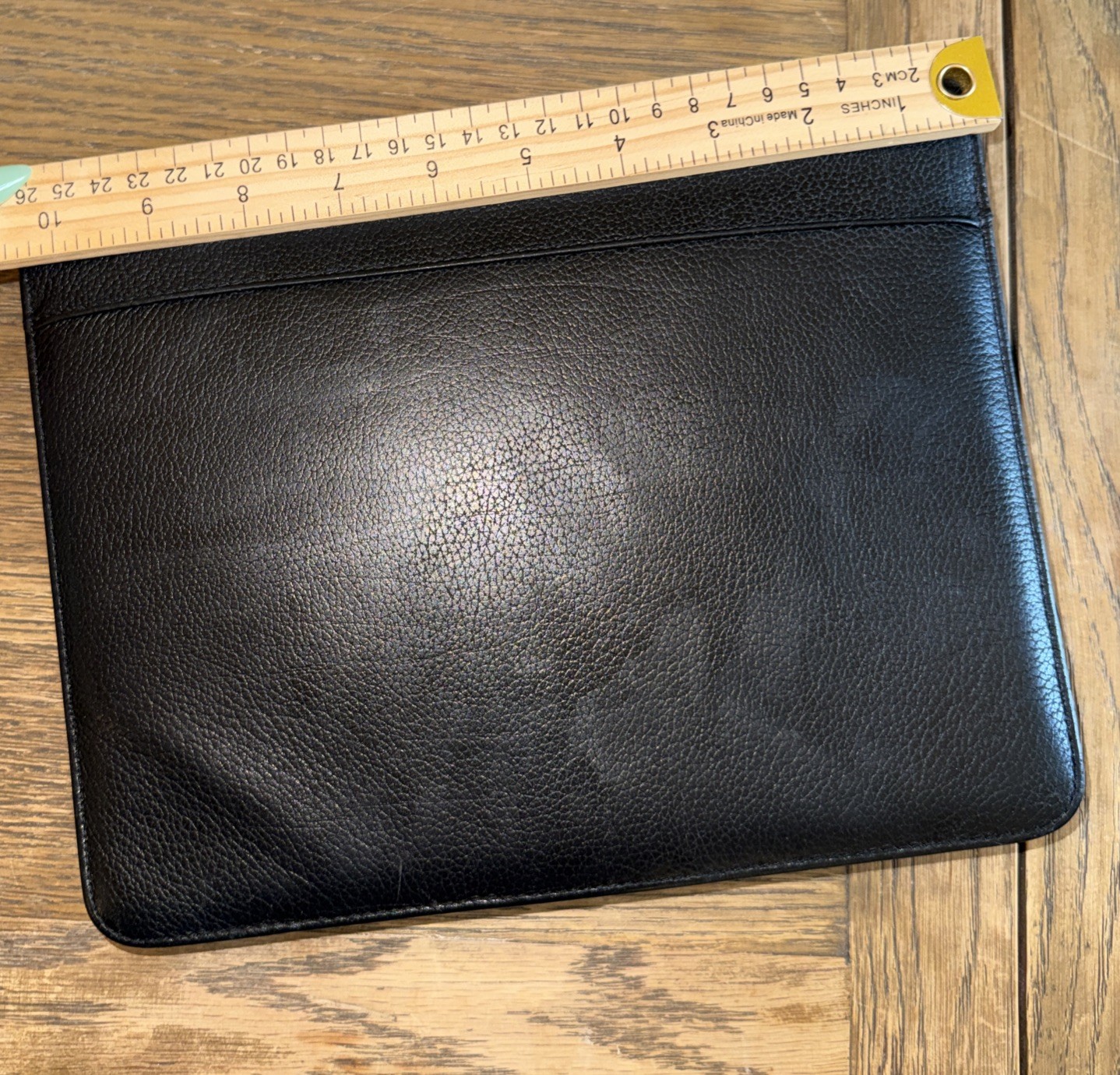 Vtg Franklin Quest Black Leather Zip Organizer Planner 7 Ring Binder