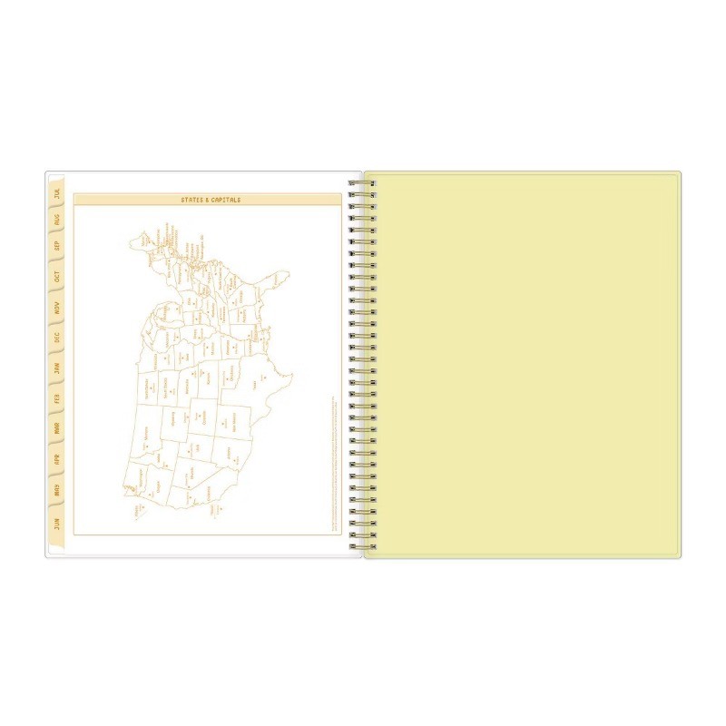 Unicorn Eclipse 8.5″x11″ 2026-2027 Weekly/Monthly Planner Lemons Smooth Frosted