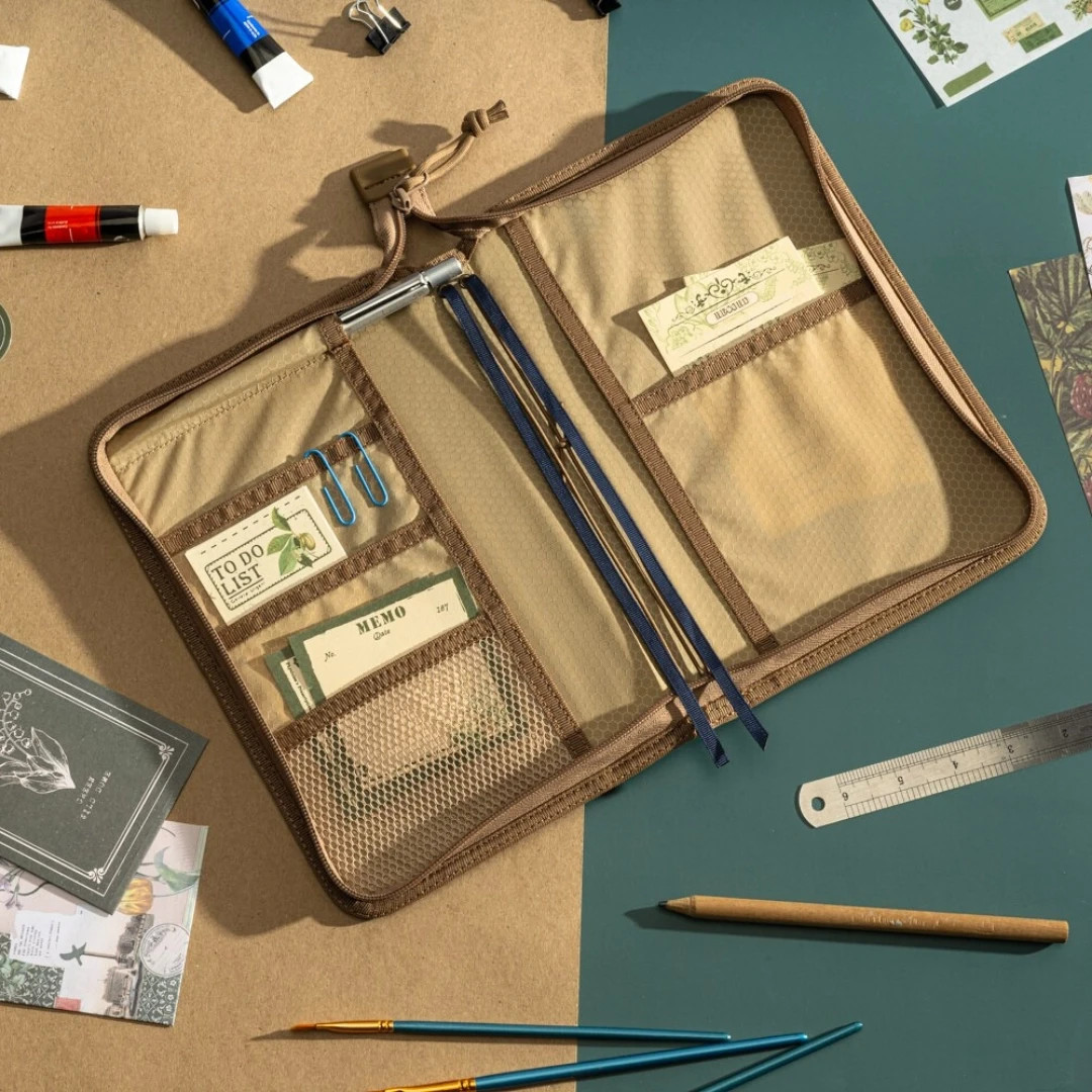 Lochby Field Folio Navy/Cream | A5 | Water Resistant Zippered Travel Journal