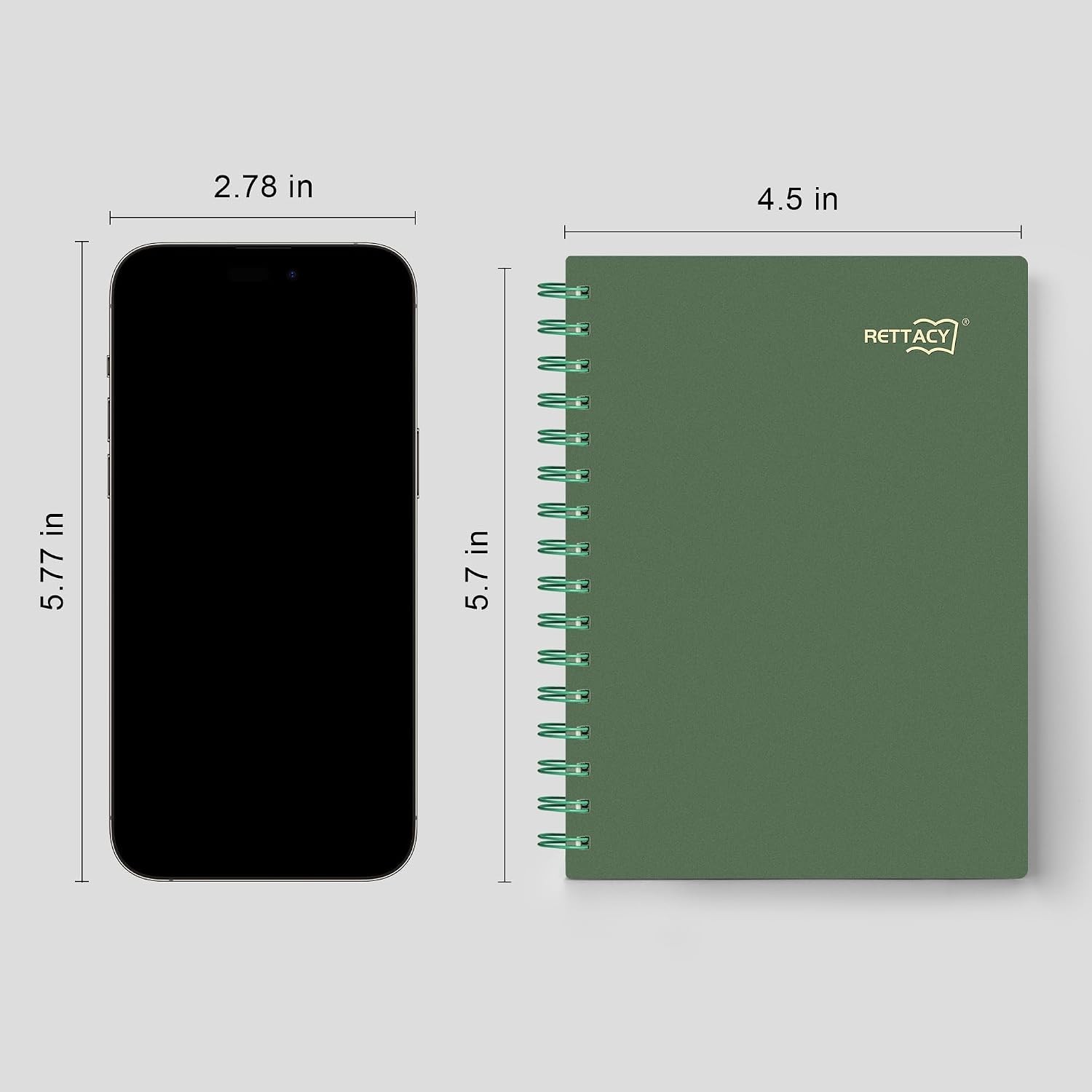 160-page Dark Green Pocket Journal – Sturdy Twin-wire, Flexible Plastic Cover