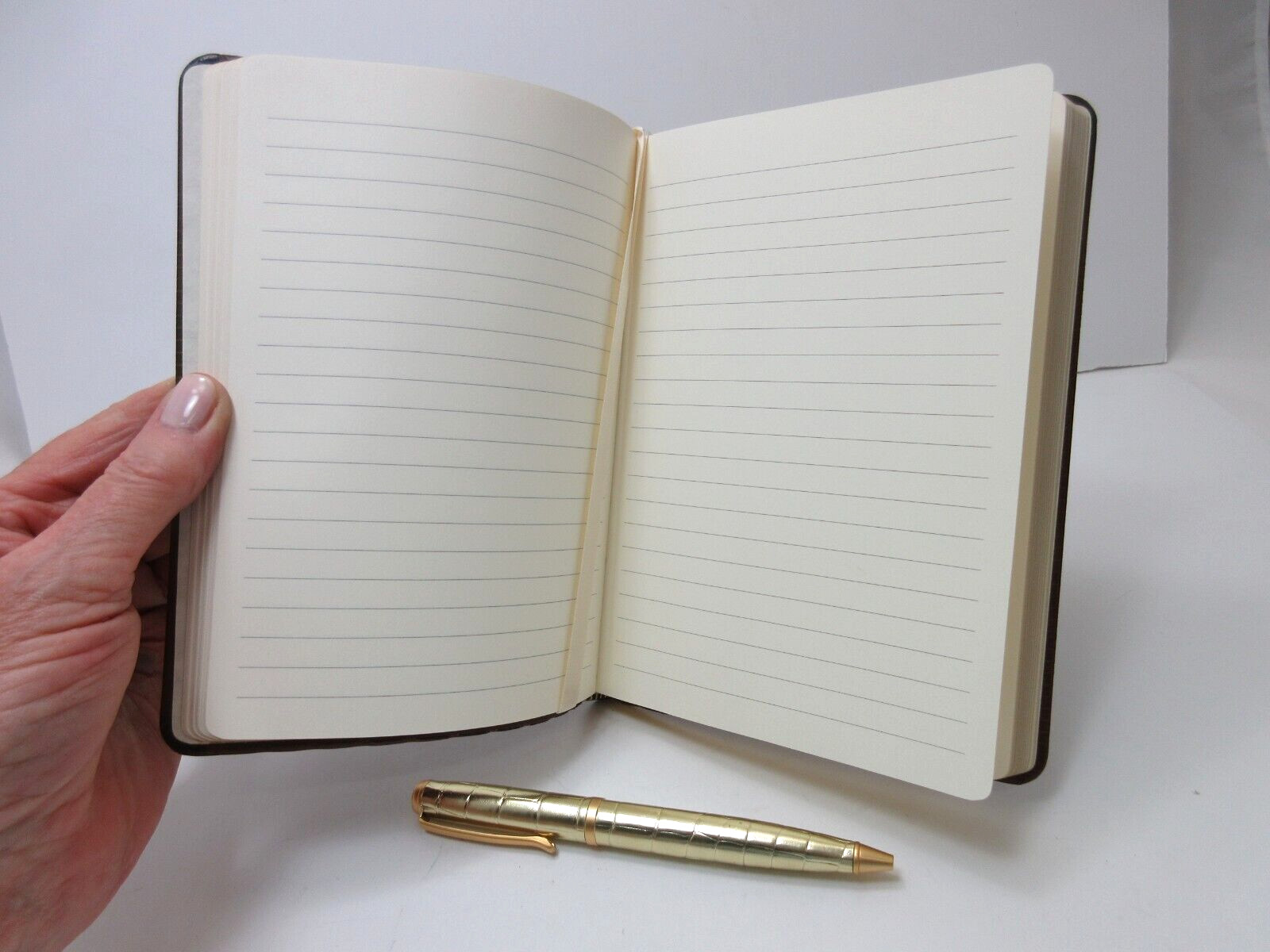 Leather Soft Cover Journal 7″ 224 Lined Pages Graphic Image Brown