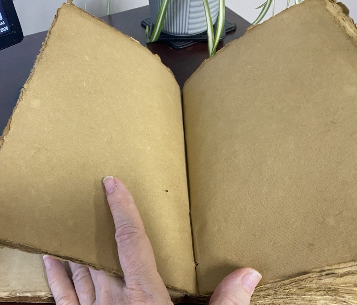 Modest Goods Leather Journal Deckle Edge Paper 200 Pages Distressed 9″x6.5″