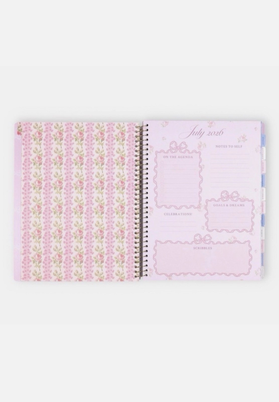 LoveShackFancy x Target – Yoobi Monthly and Weekly Planner 7″x 9″ – Coquette Bow
